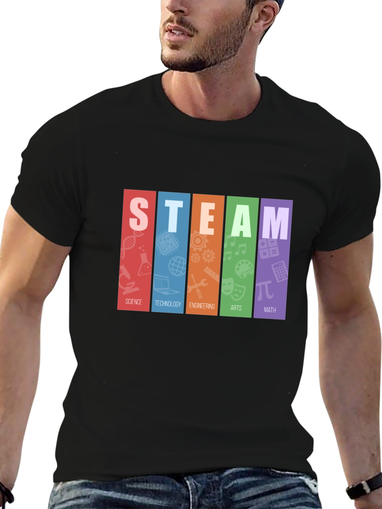STEAM Education T-Shirt: Science Tech Engineering Arts Math