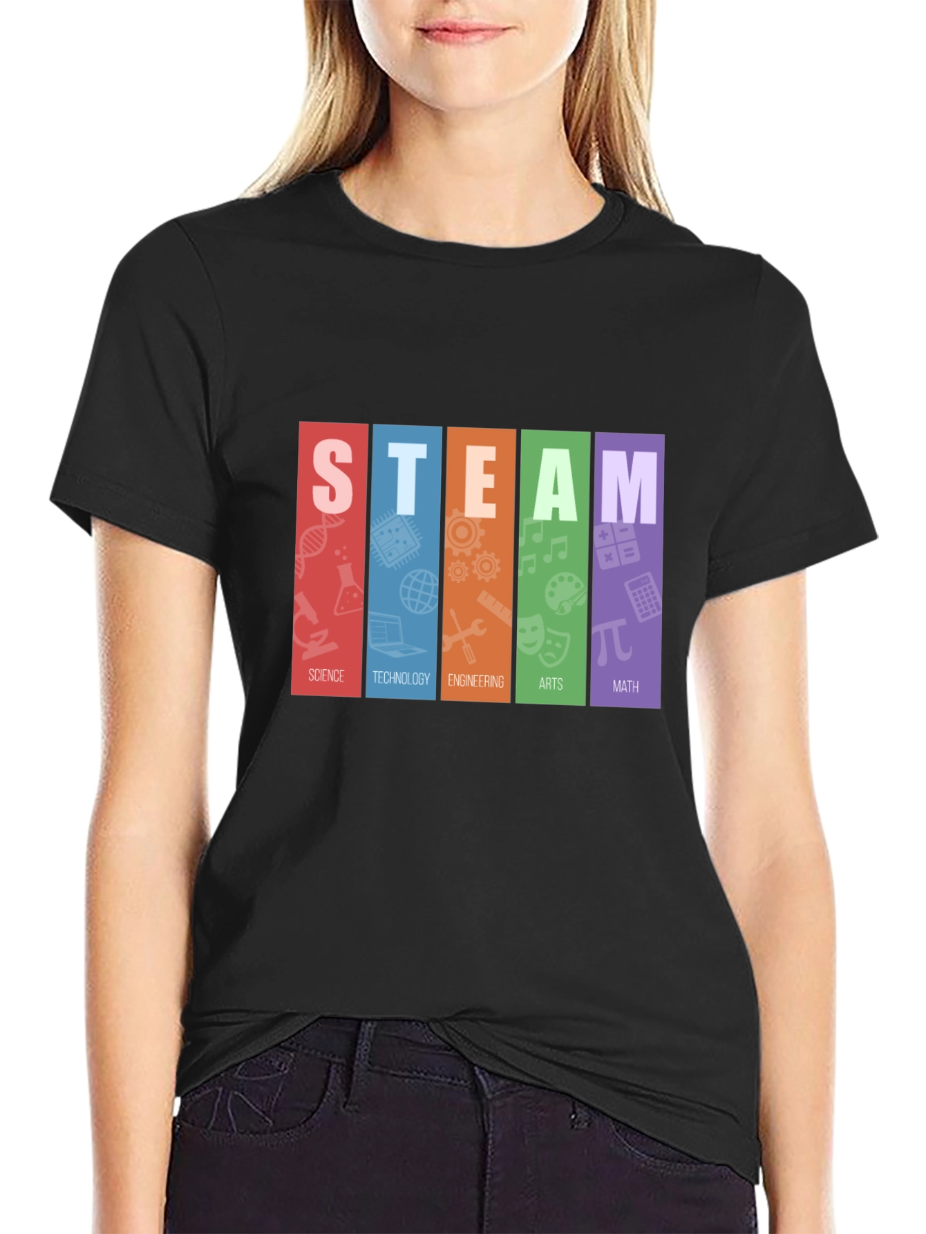 STEAM Education T-Shirt: Science Tech Engineering Arts Math