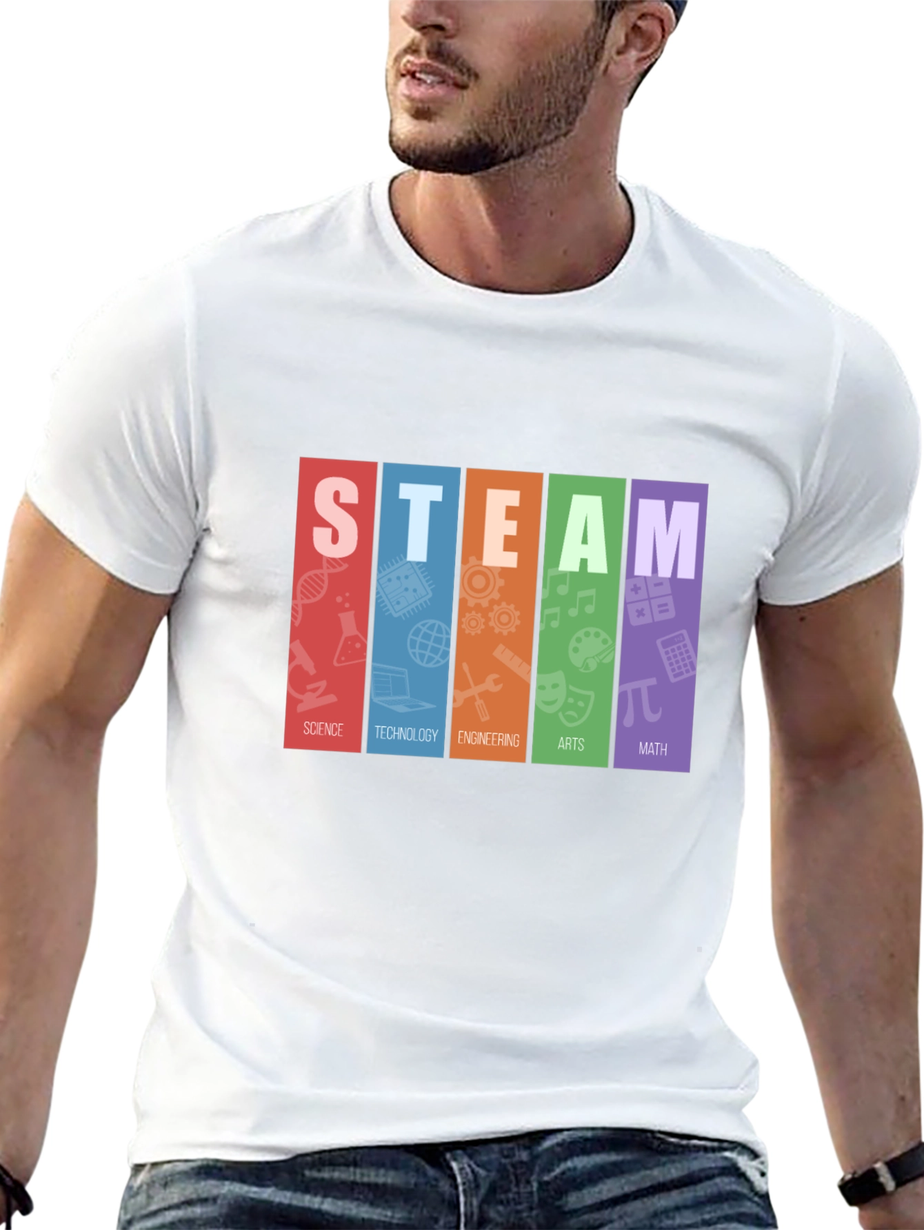 STEAM Education T-Shirt: Science Tech Engineering Arts Math
