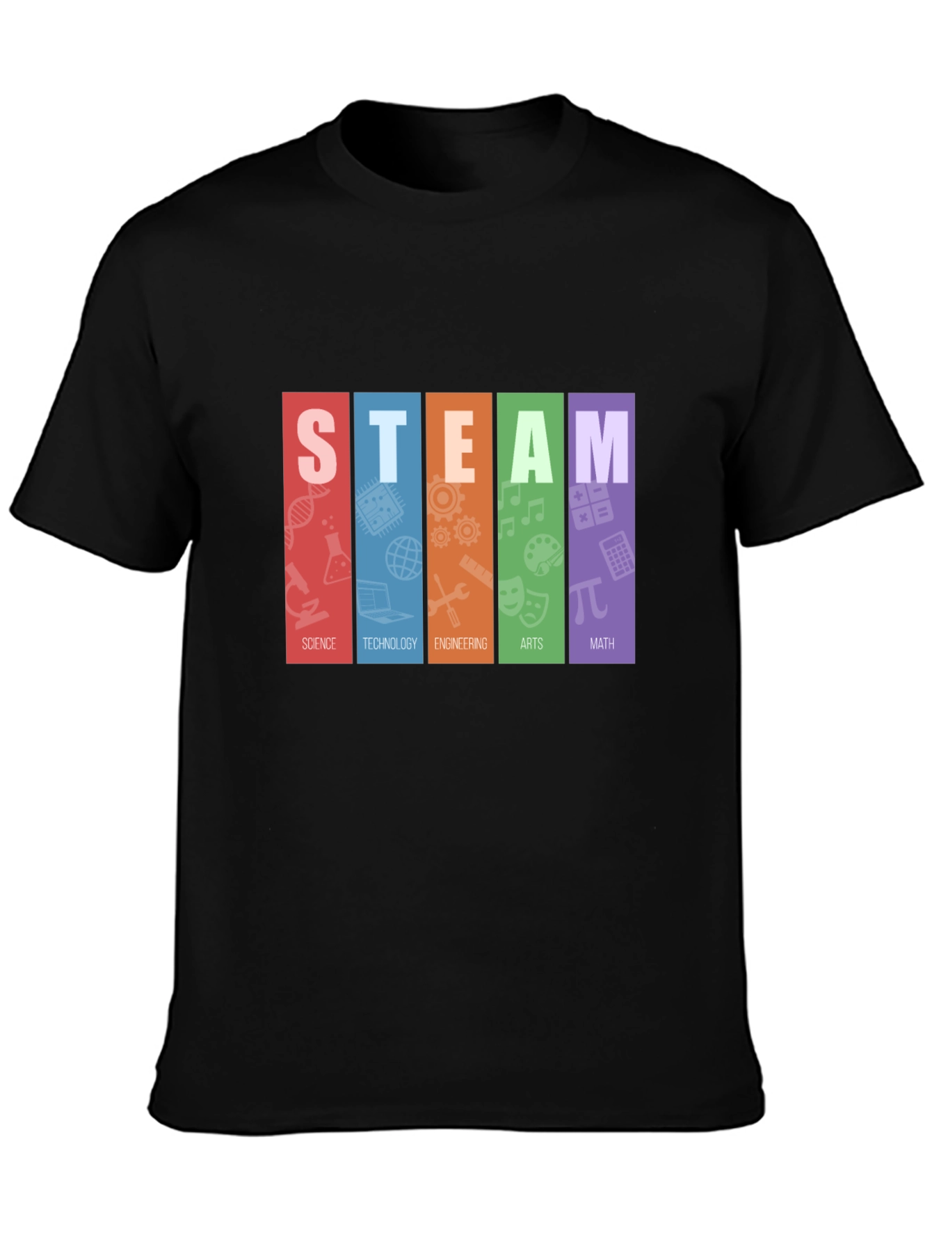 STEAM Education T-Shirt: Science Tech Engineering Arts Math