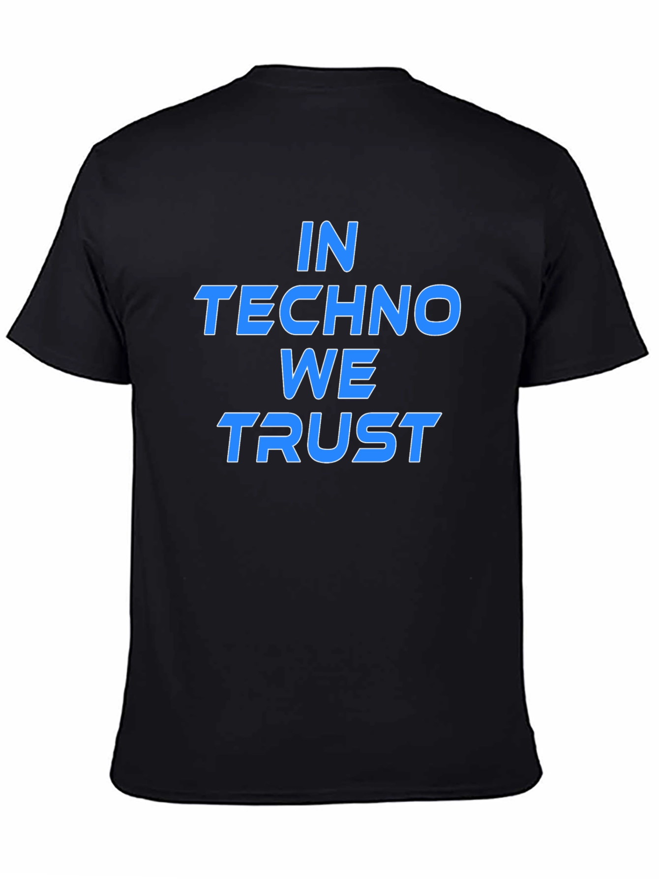 In Techno We Trust Graphic Tee - Black