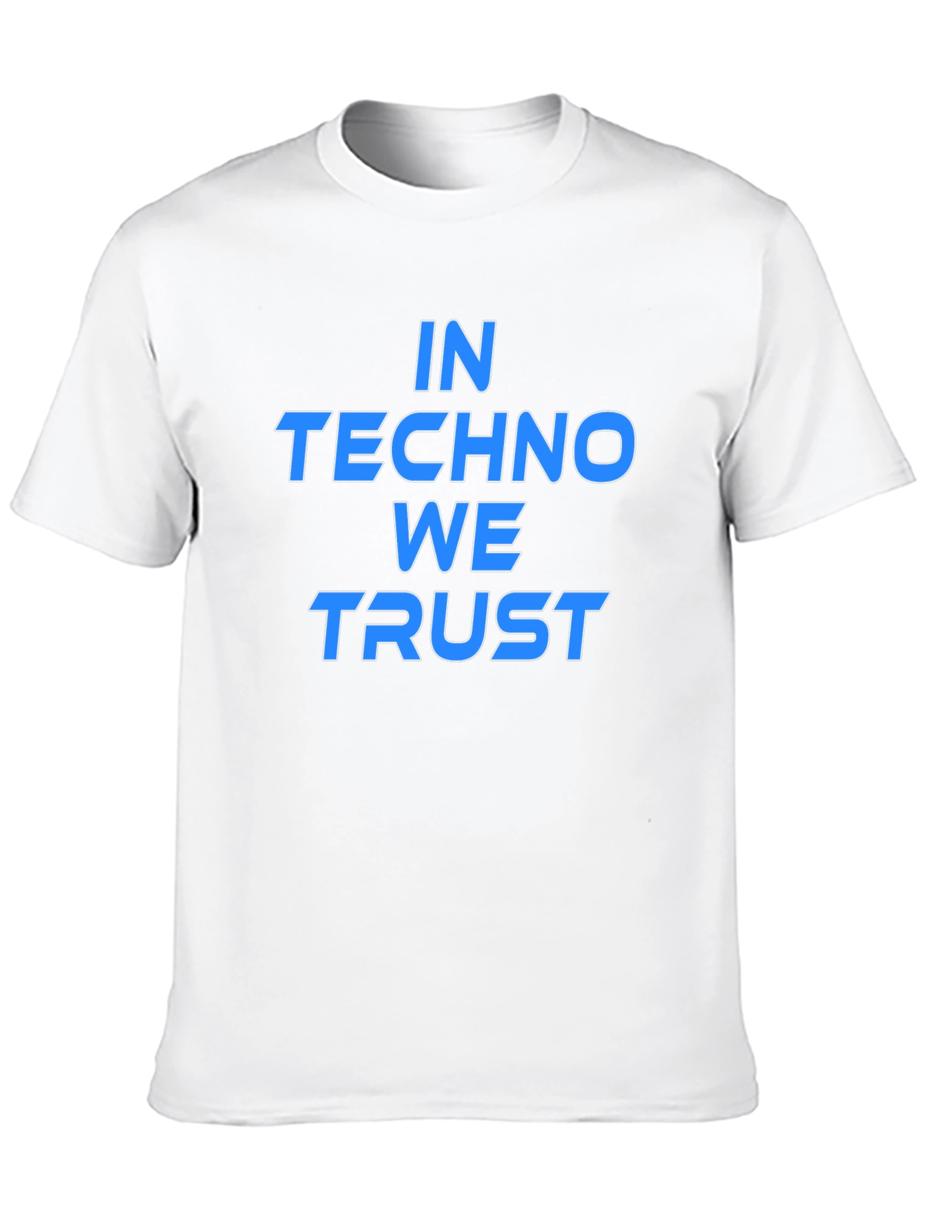 In Techno We Trust Graphic Tee - Black