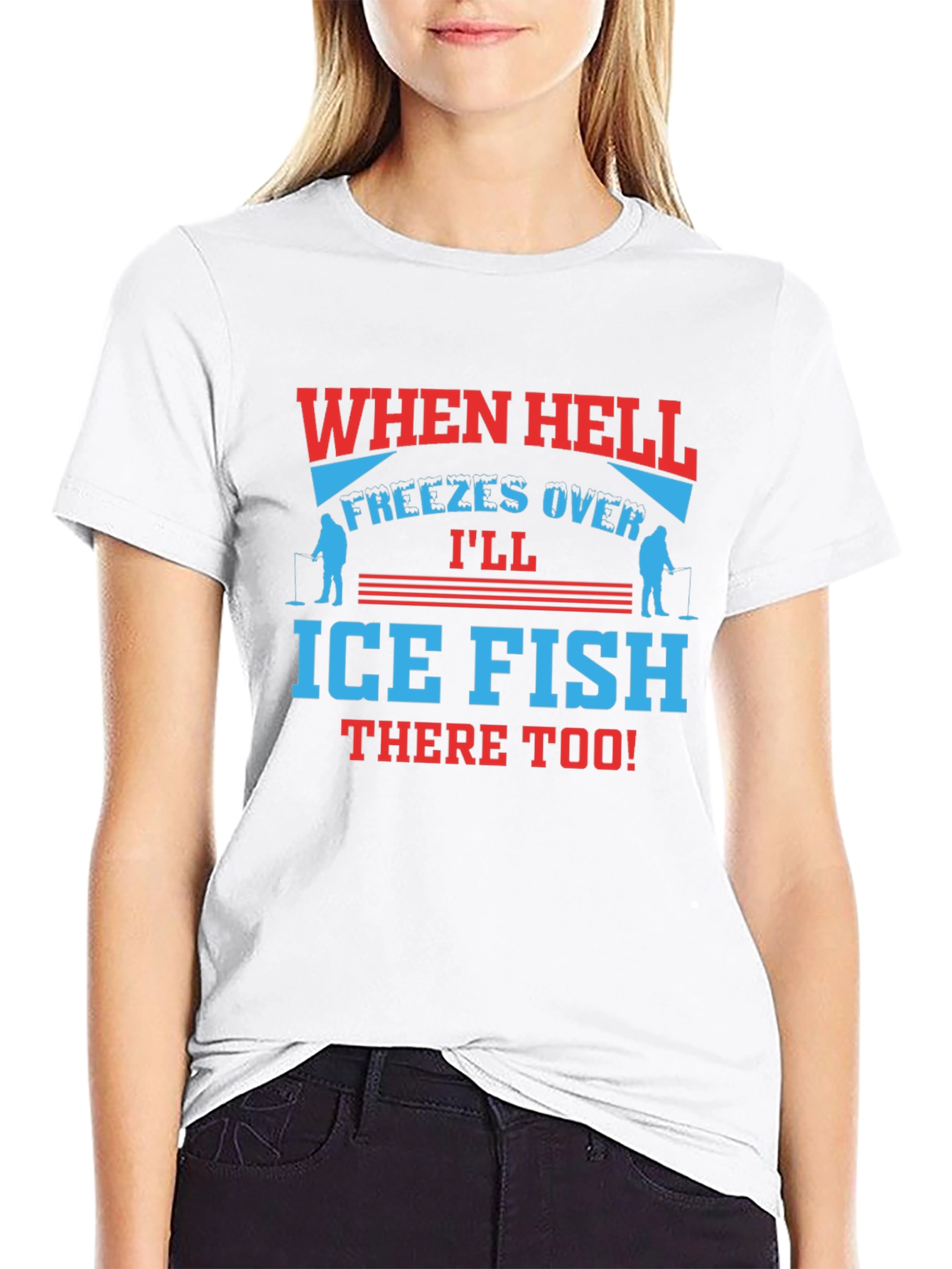 When Hell Freezes Over Ice Fish T-Shirt