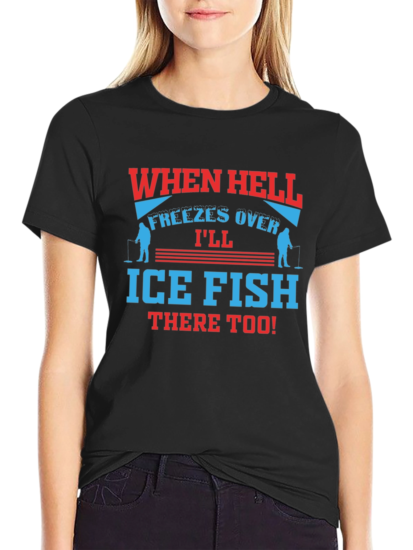 When Hell Freezes Over Ice Fish T-Shirt