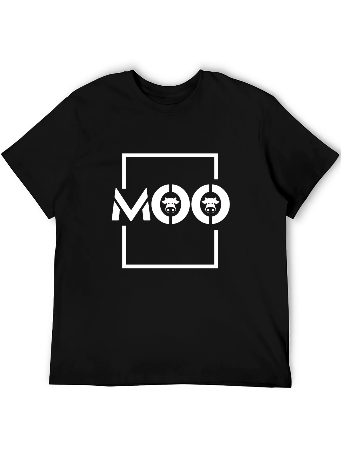 Moo Graphic Tee - Fun Cow Design