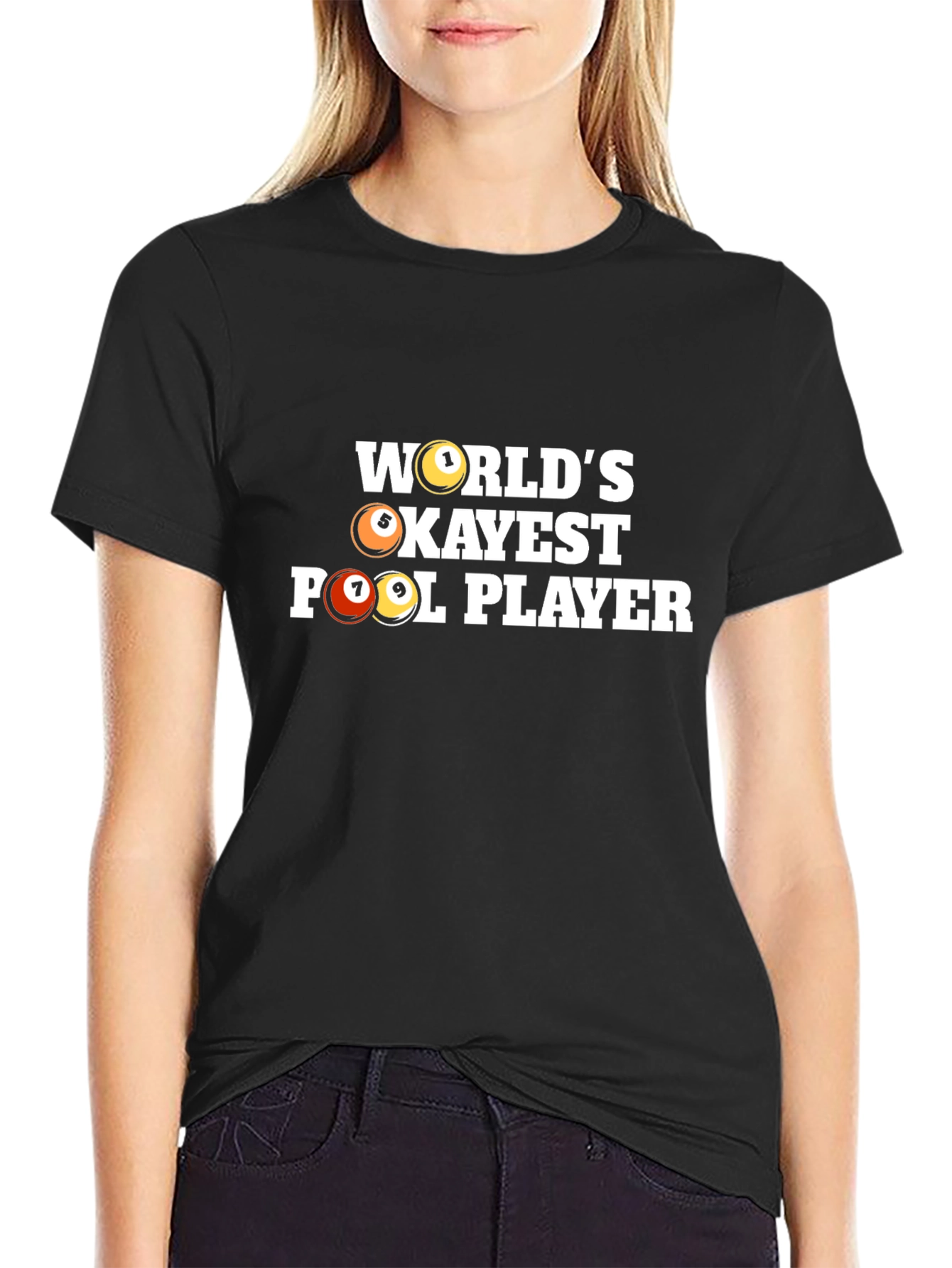 Worlds Okayest Pool Player T-Shirt
