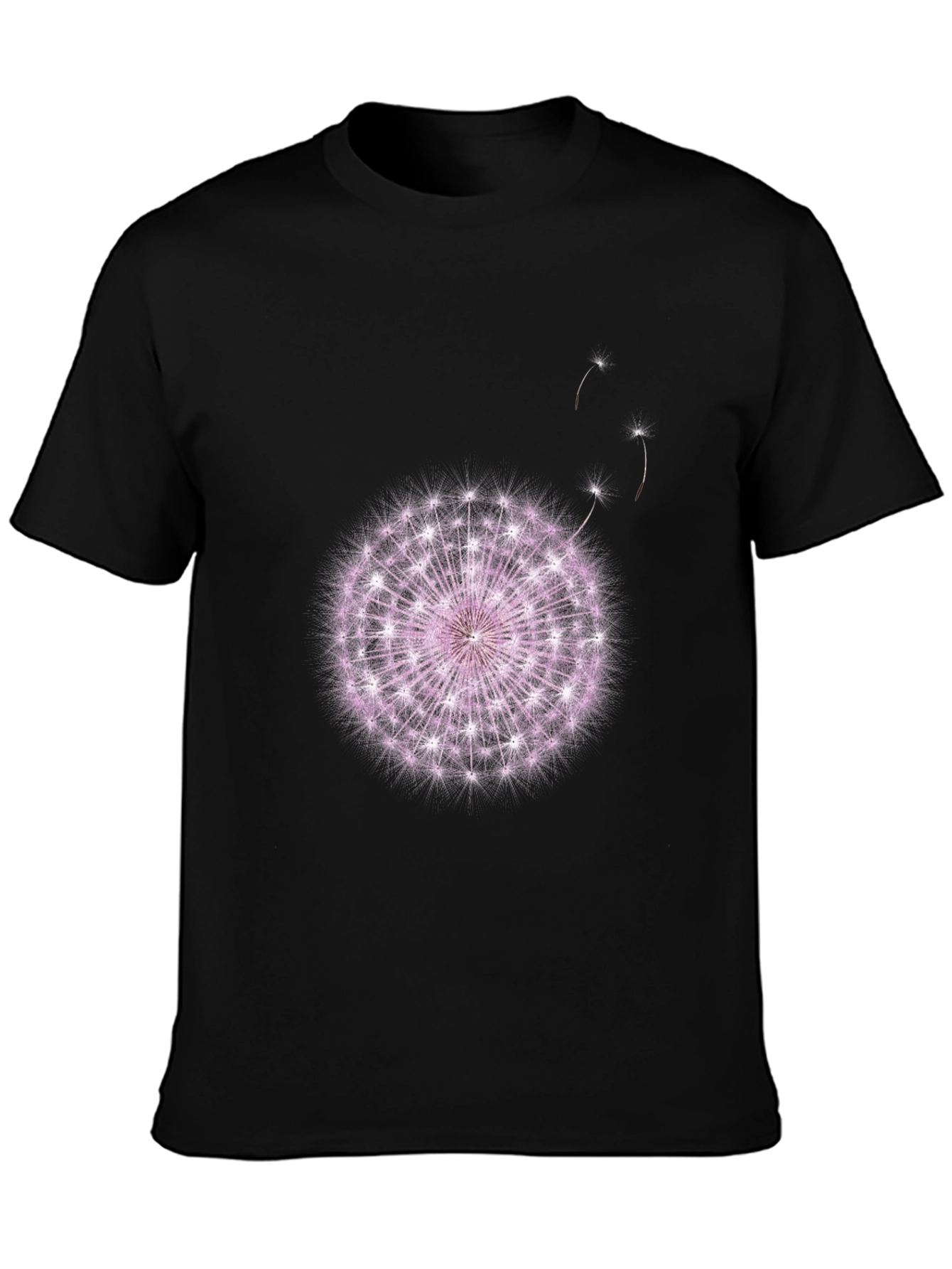 Dandelion Graphic Black T-Shirt
