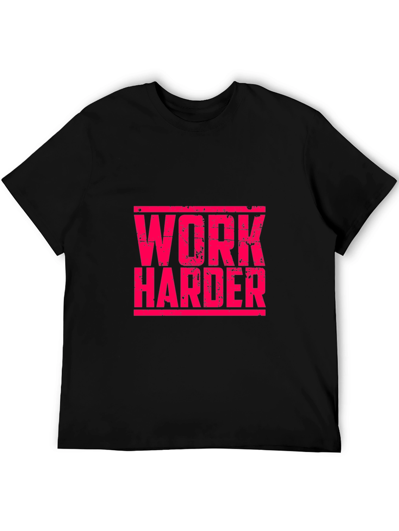 Work Harder Graphic T-Shirt - Motivational Fitness Tee