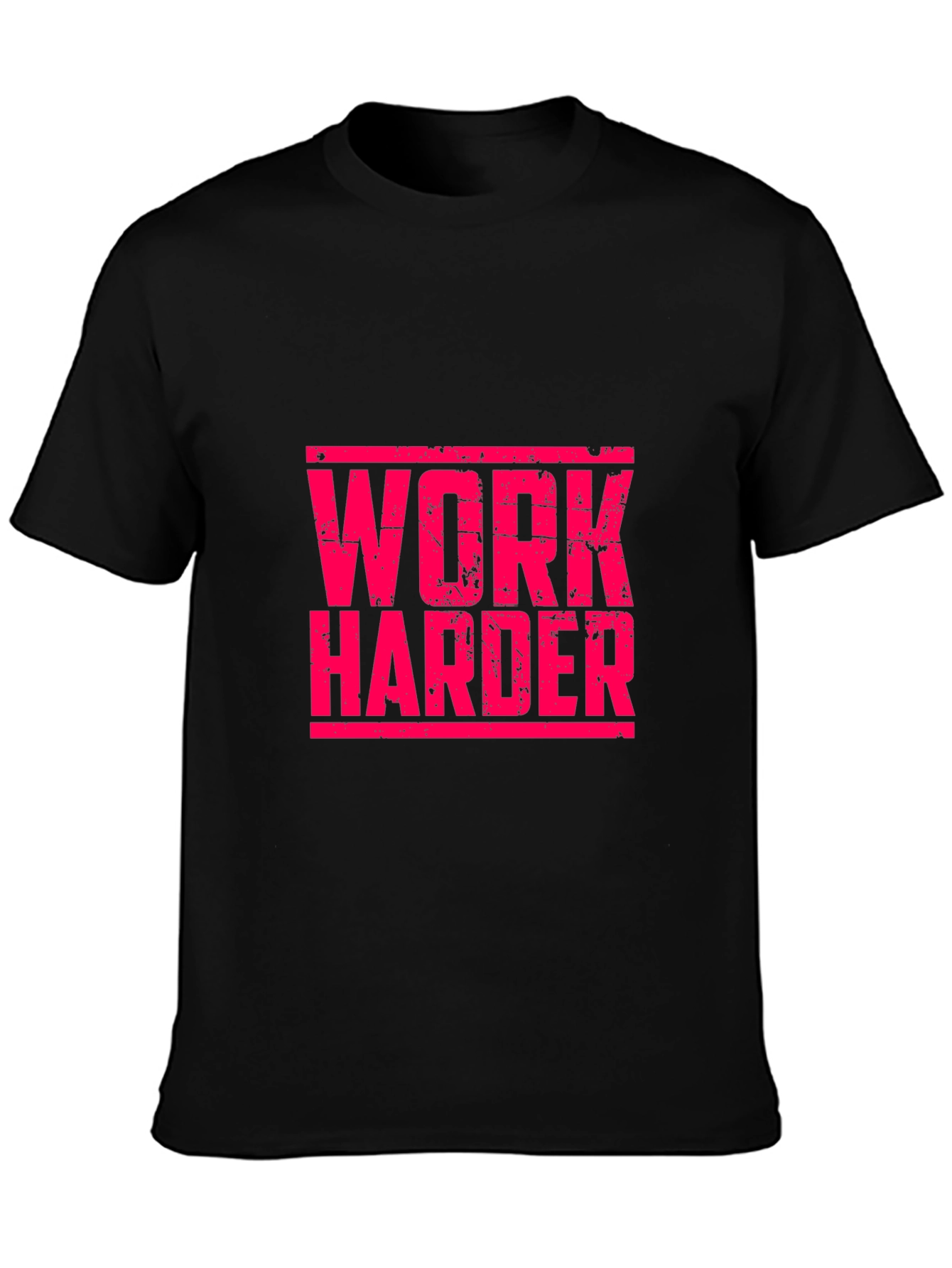 Work Harder Graphic T-Shirt - Motivational Fitness Tee