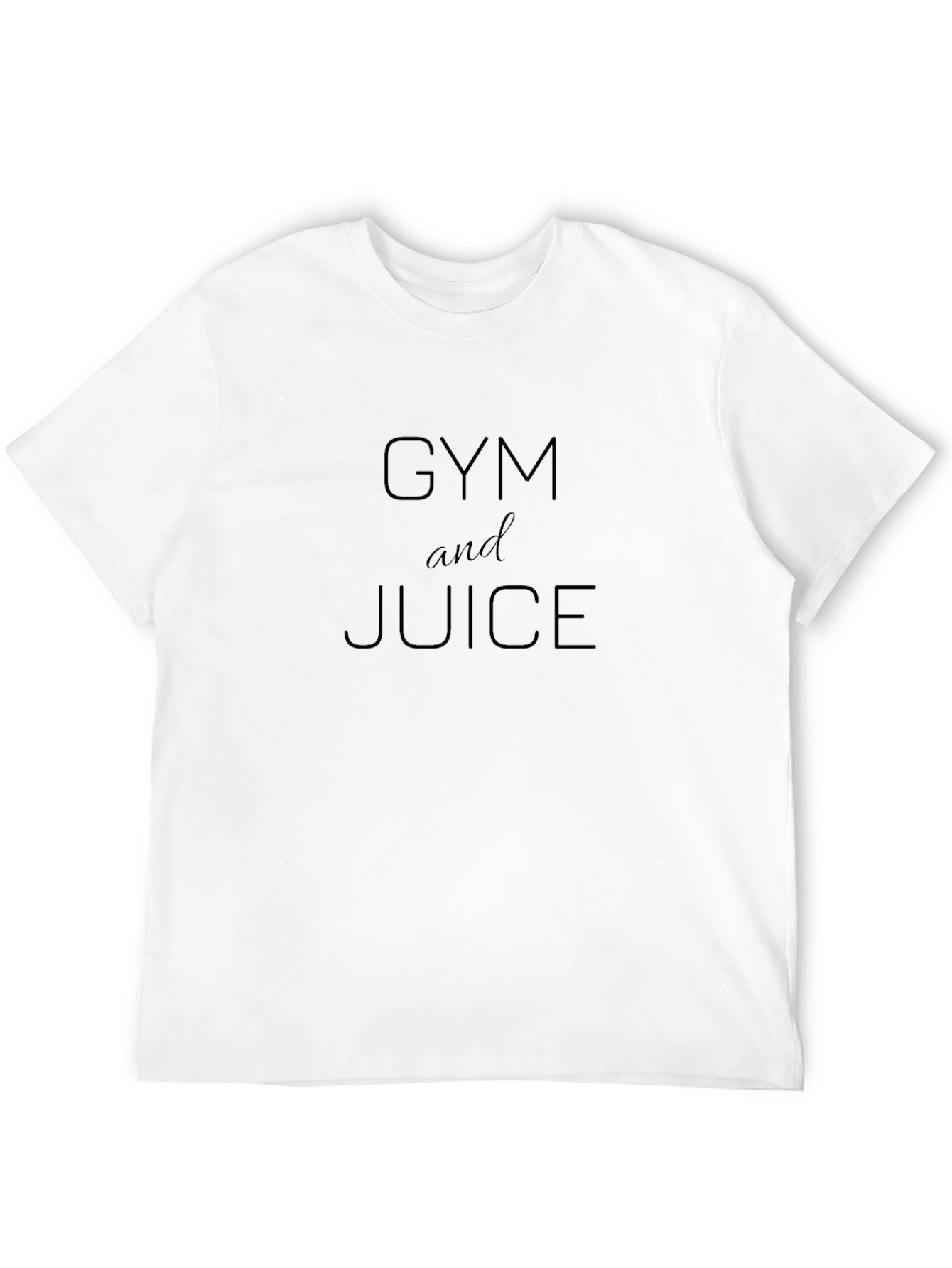 Gym and Juice Black Graphic T-Shirt