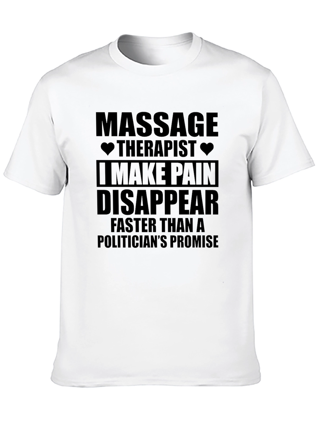Massage Therapist Pain Disappears Graphic T-Shirt