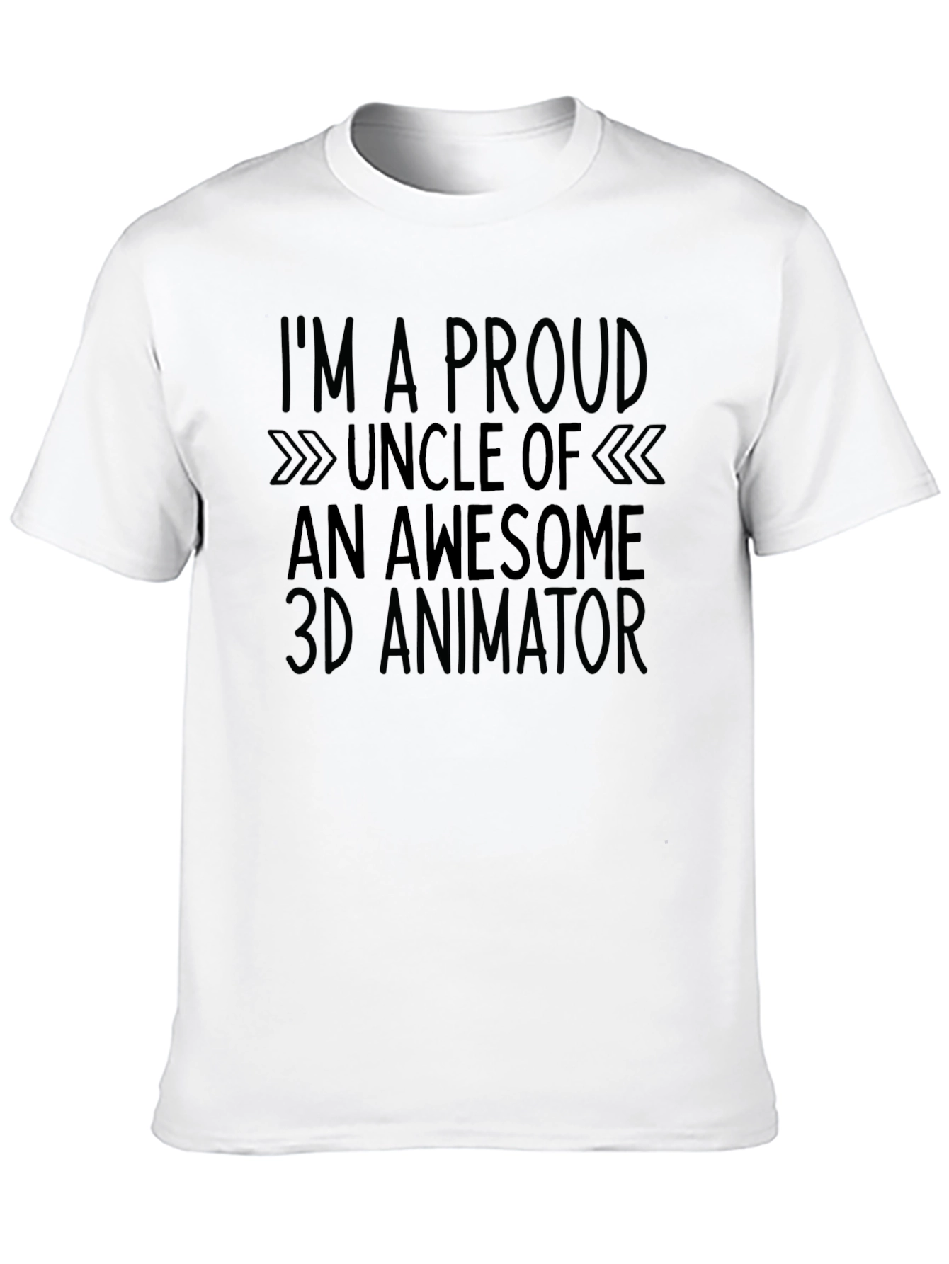 Proud Uncle 3D Animator Black Tee