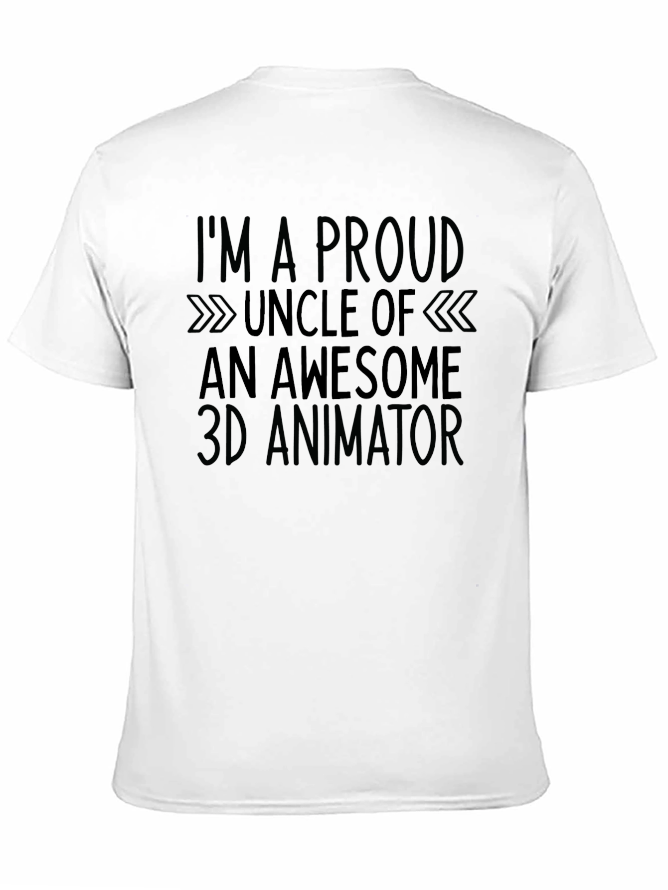 Proud Uncle 3D Animator Black Tee