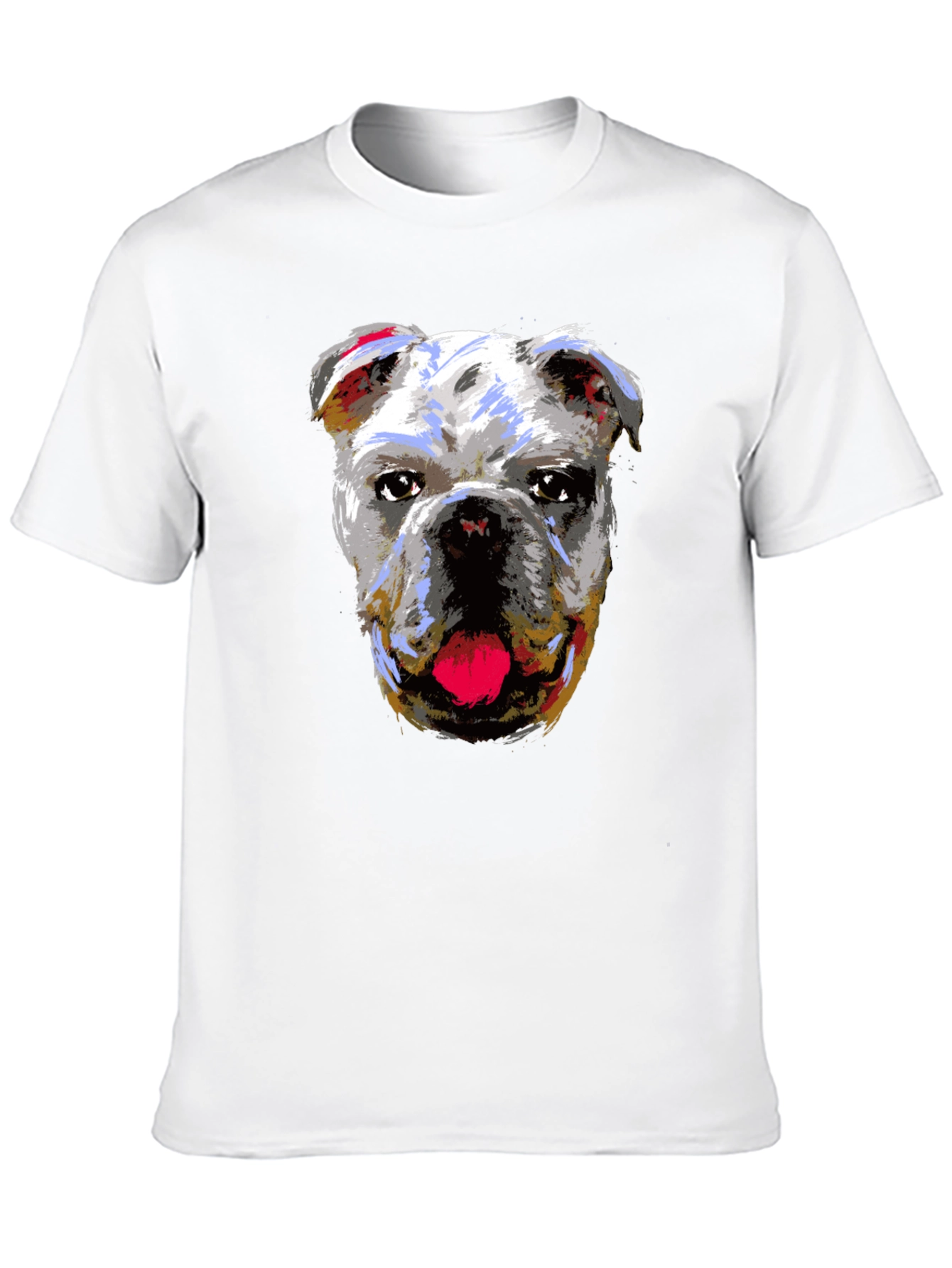 Bulldog Graphic Print Black T-Shirt