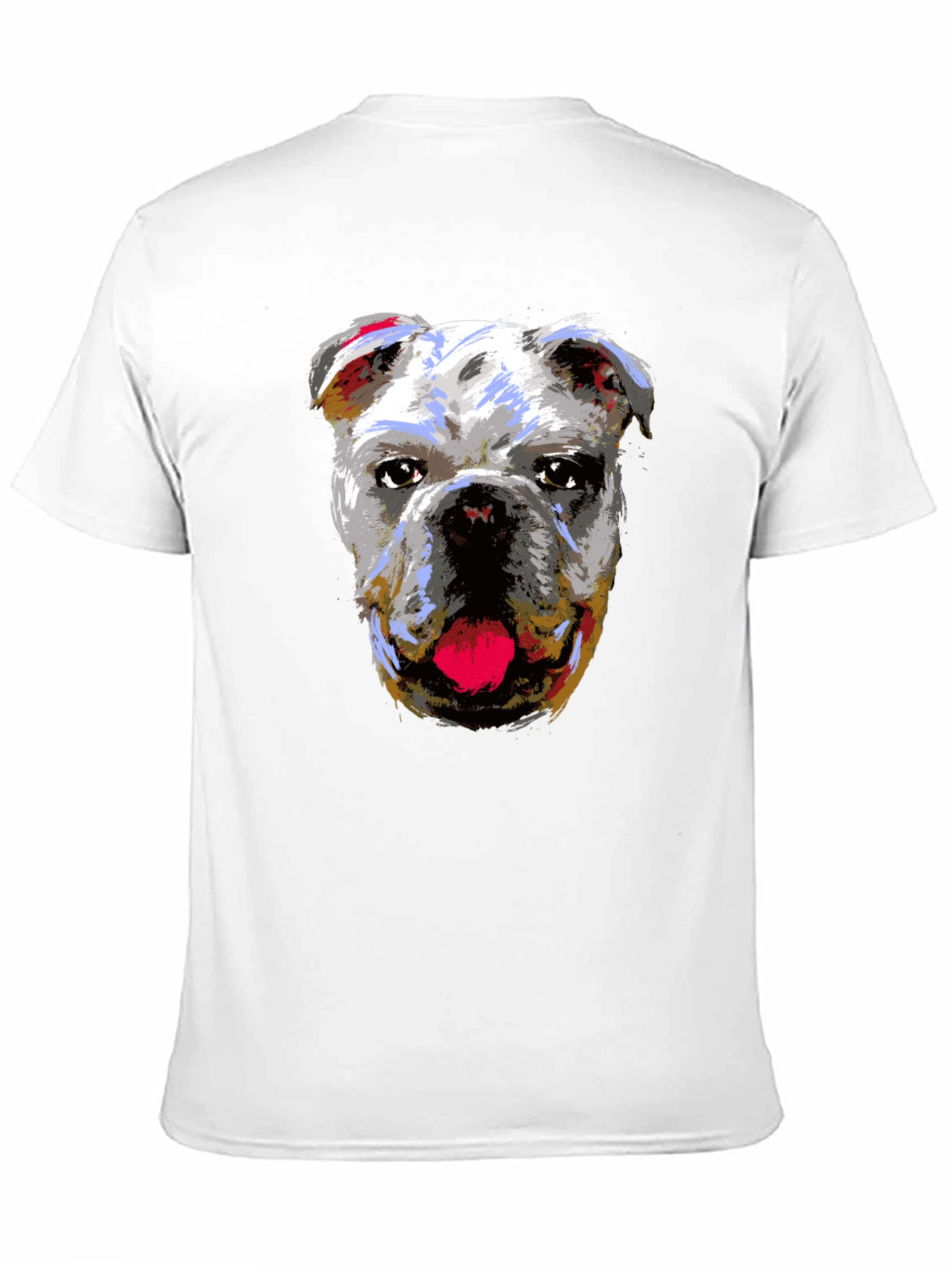 Bulldog Graphic Print Black T-Shirt