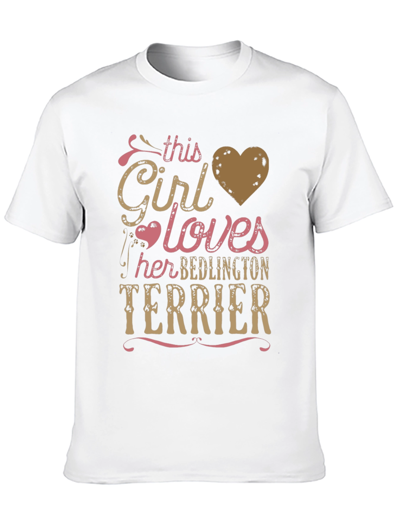 Girl Loves Bedlington Terrier T-Shirt