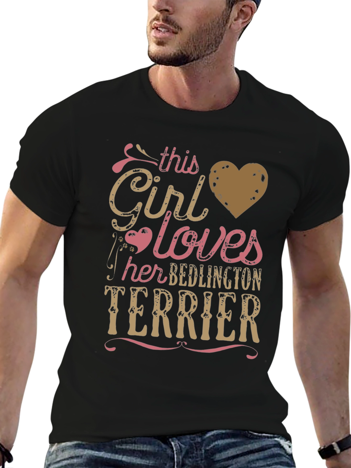 Girl Loves Bedlington Terrier T-Shirt
