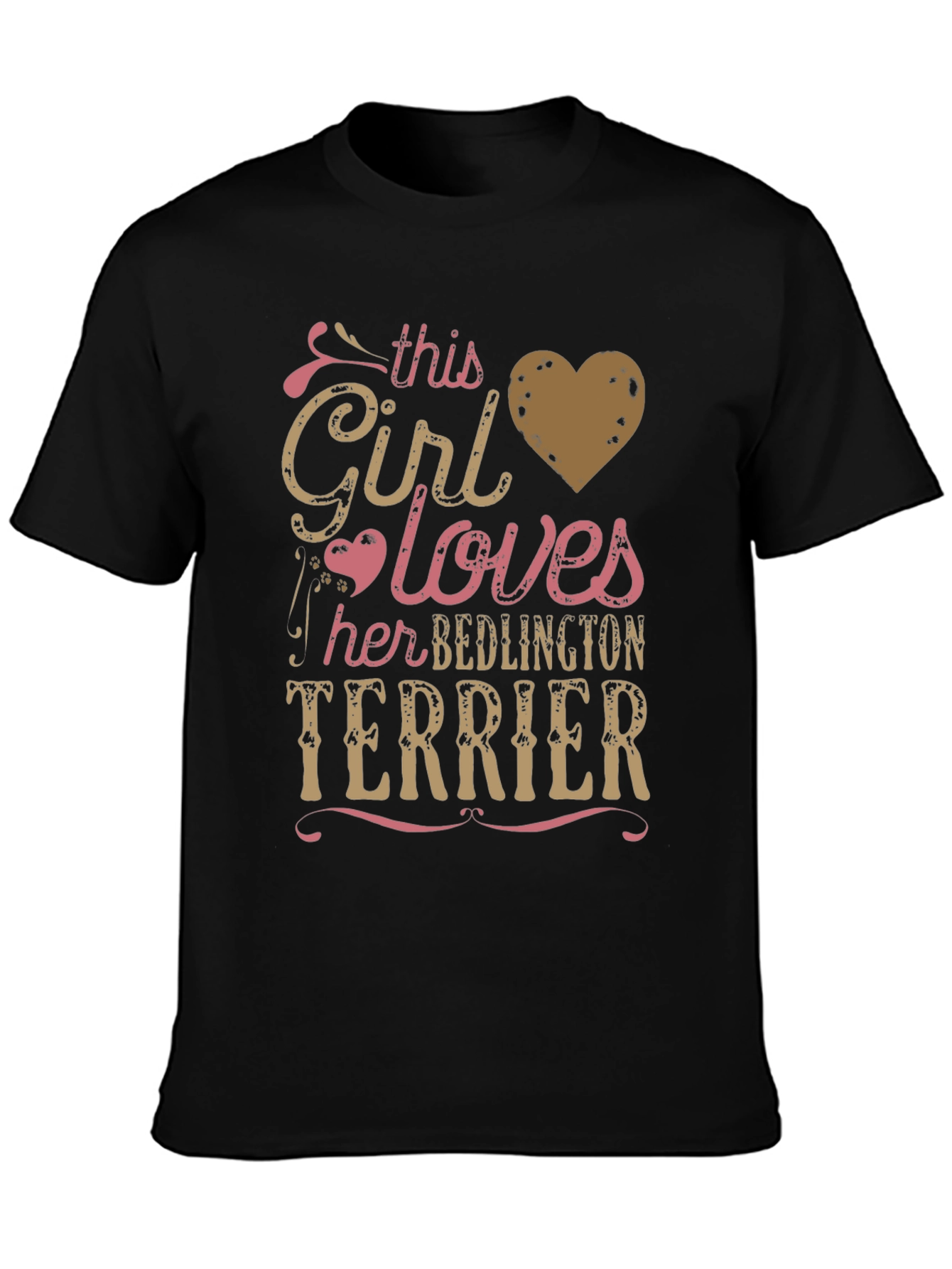 Girl Loves Bedlington Terrier T-Shirt