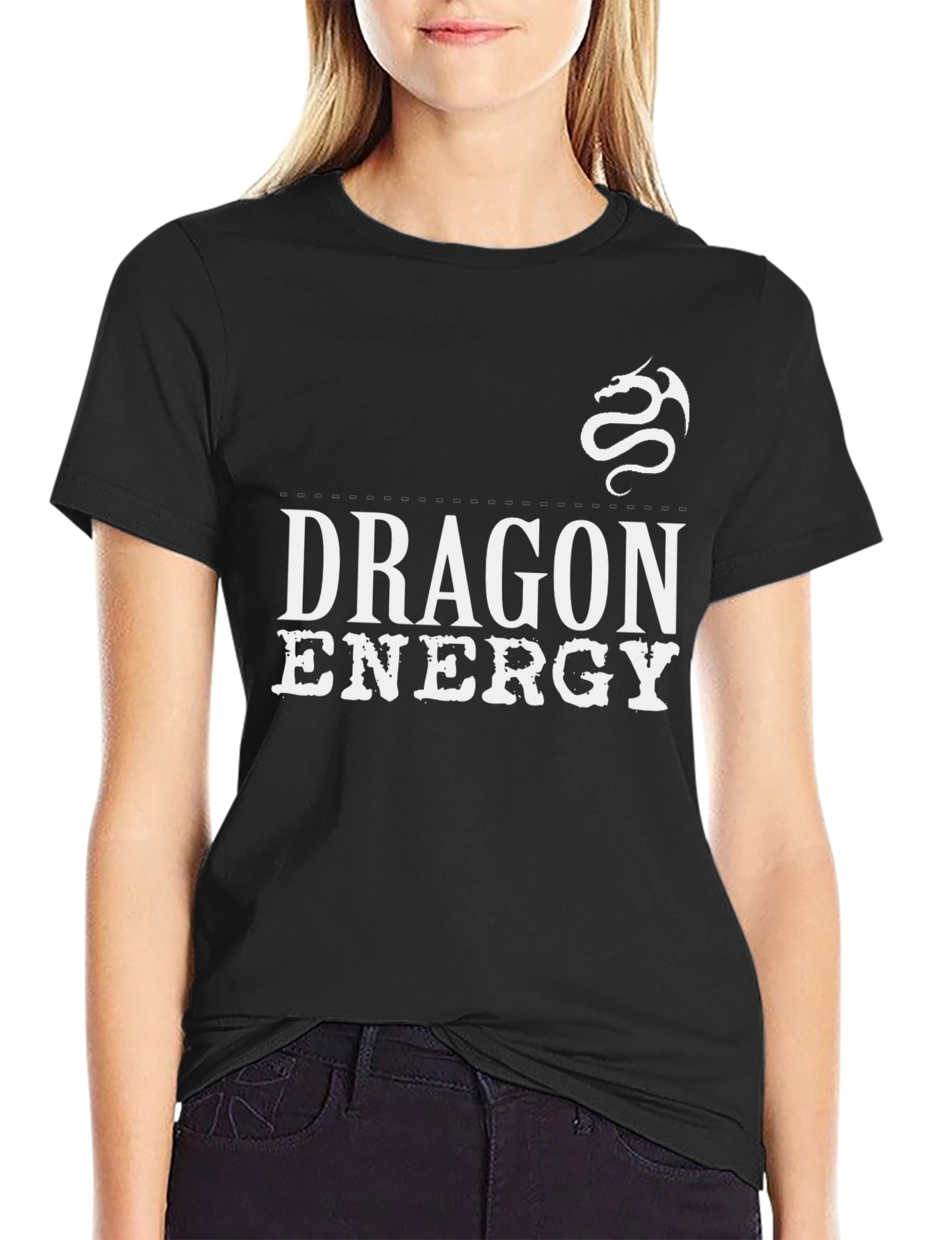 Dragon Energy Graphic T-Shirt - Black