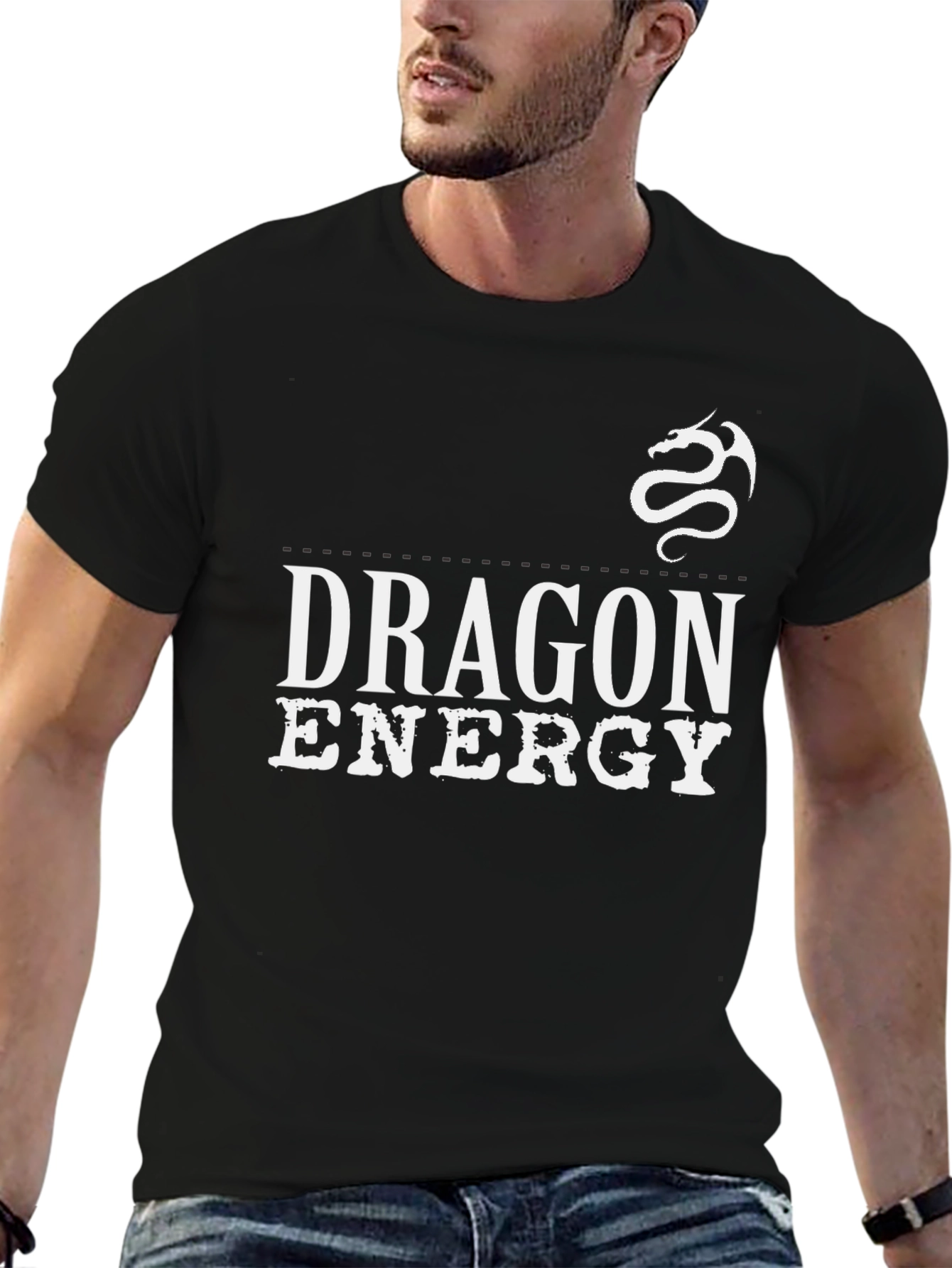 Dragon Energy Graphic T-Shirt - Black
