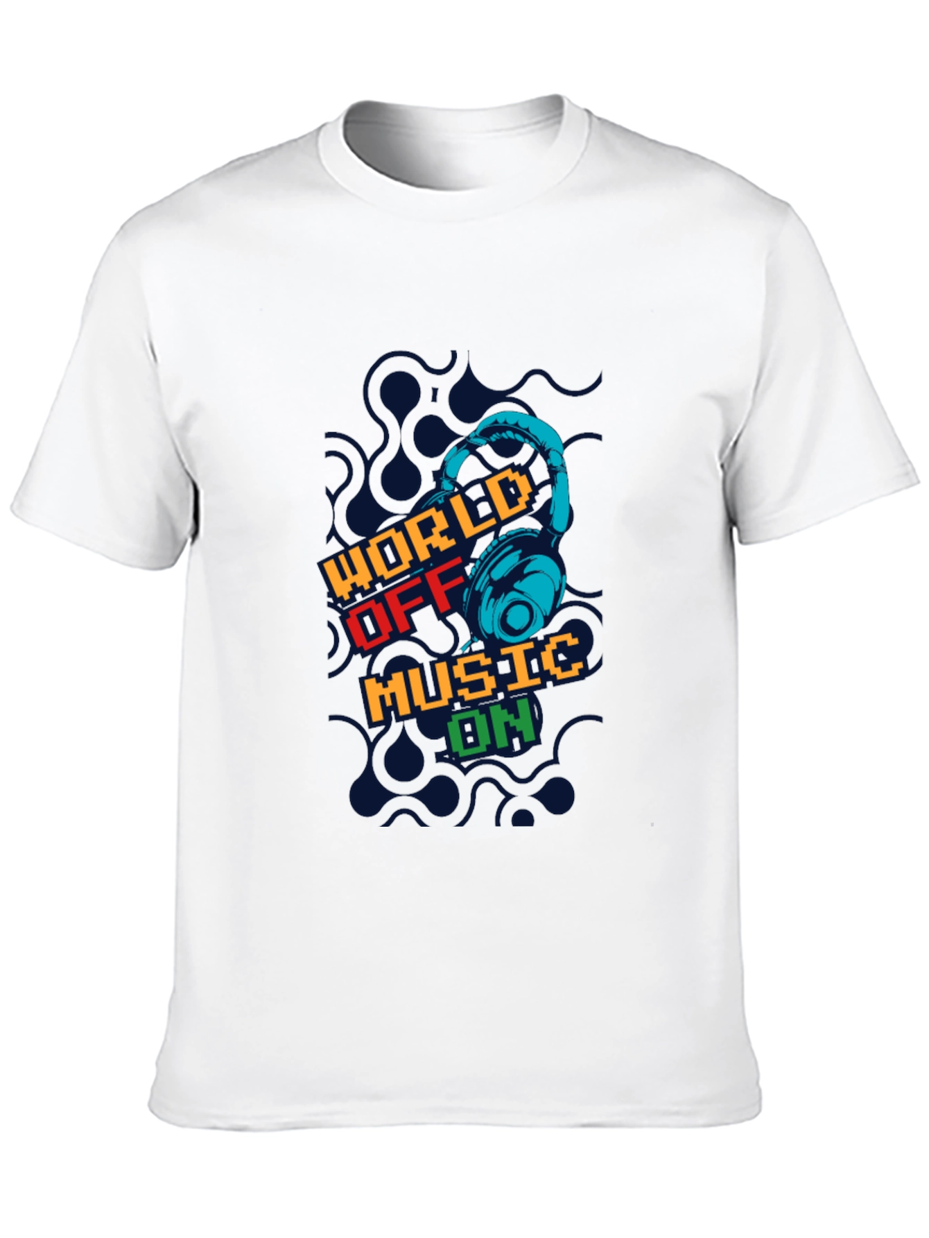 World Off Music On Graphic T-Shirt