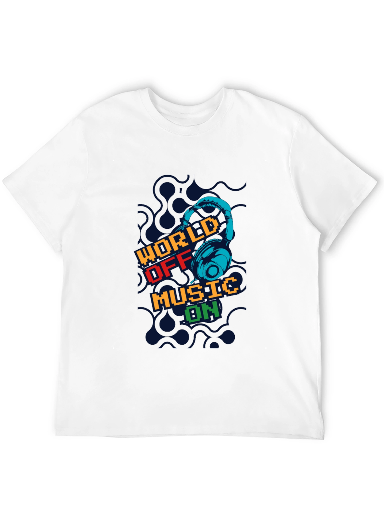 World Off Music On Graphic T-Shirt