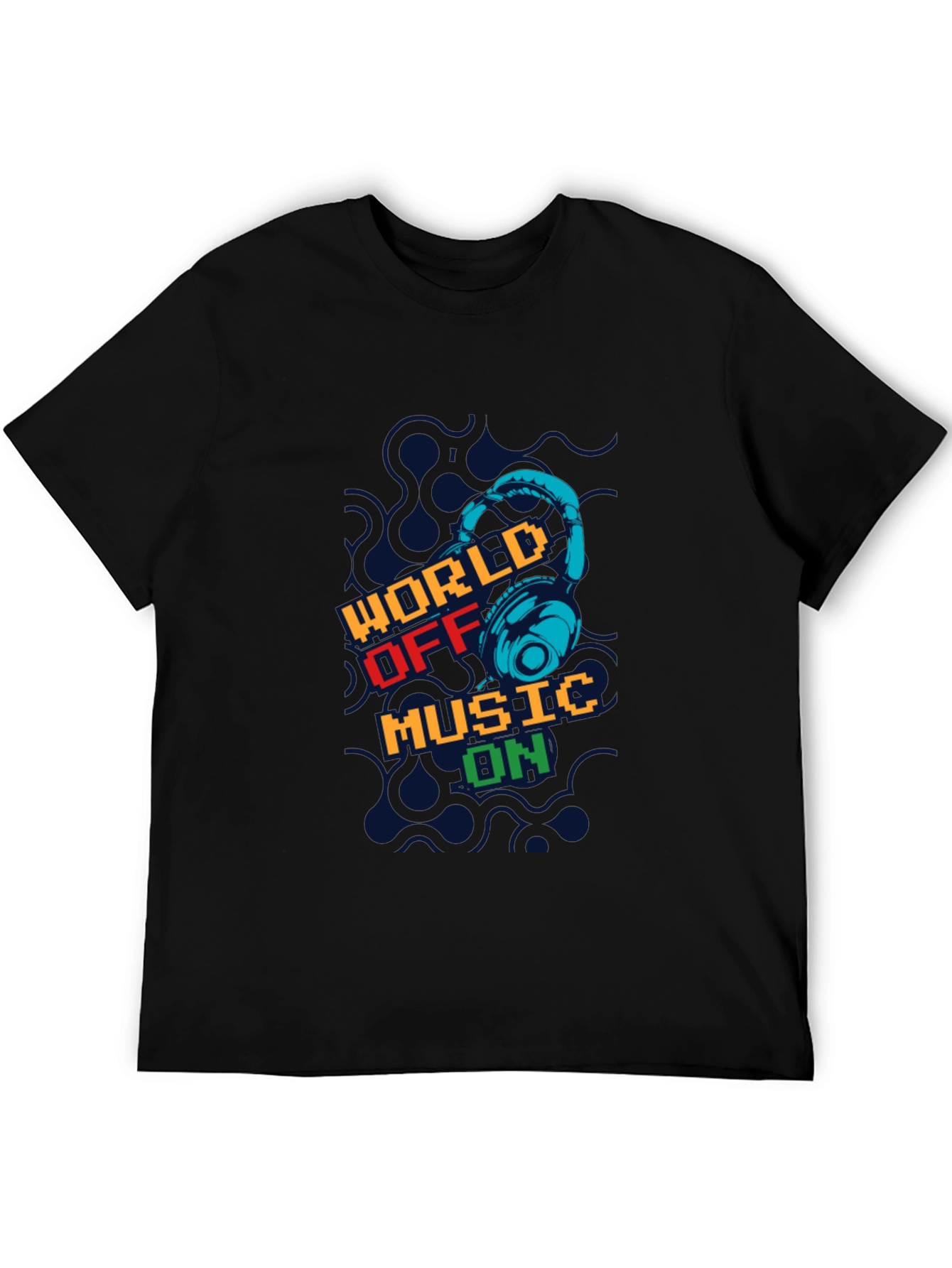 World Off Music On Graphic T-Shirt