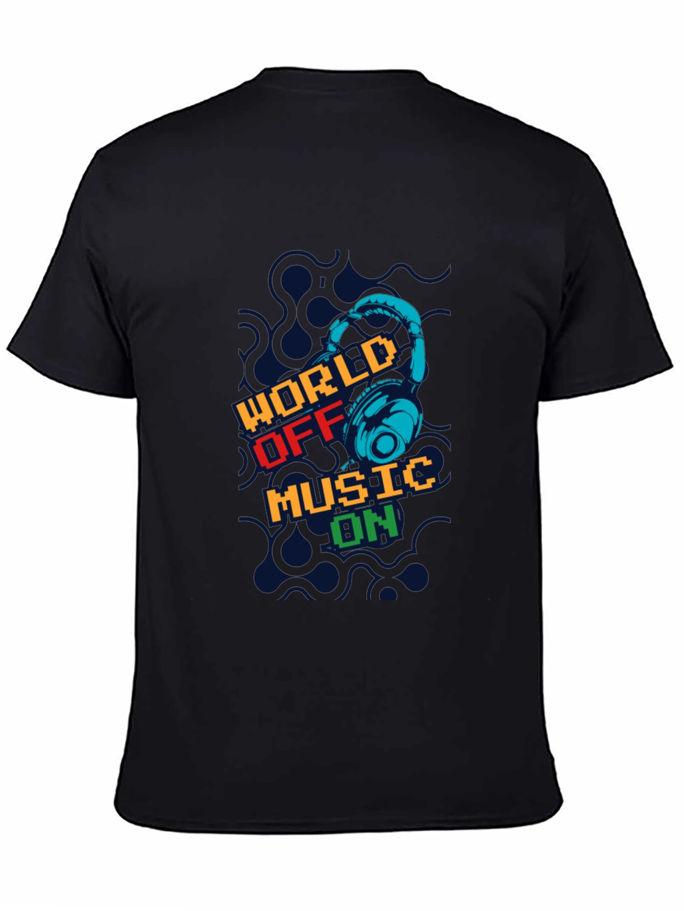 World Off Music On Graphic T-Shirt