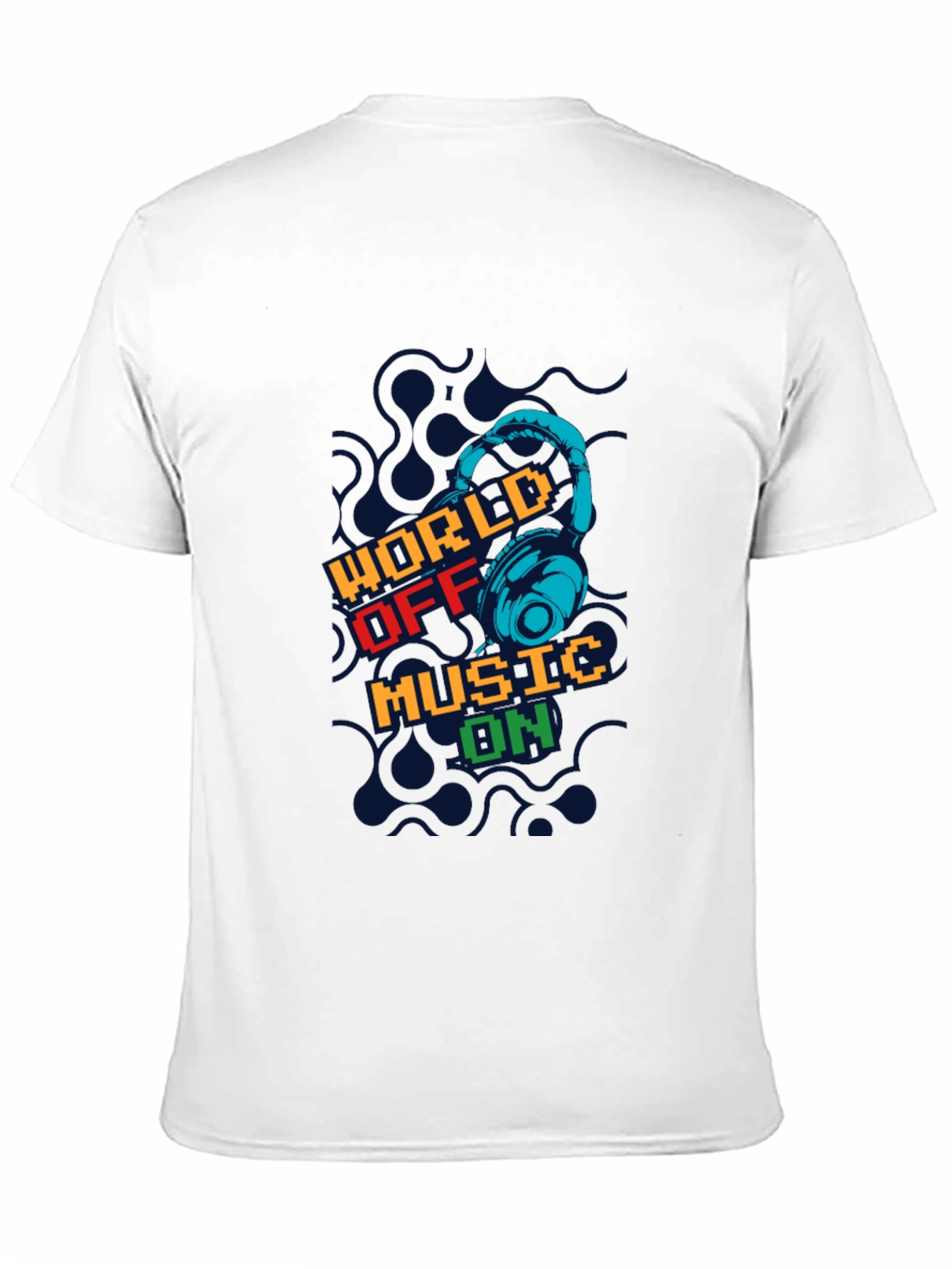 World Off Music On Graphic T-Shirt