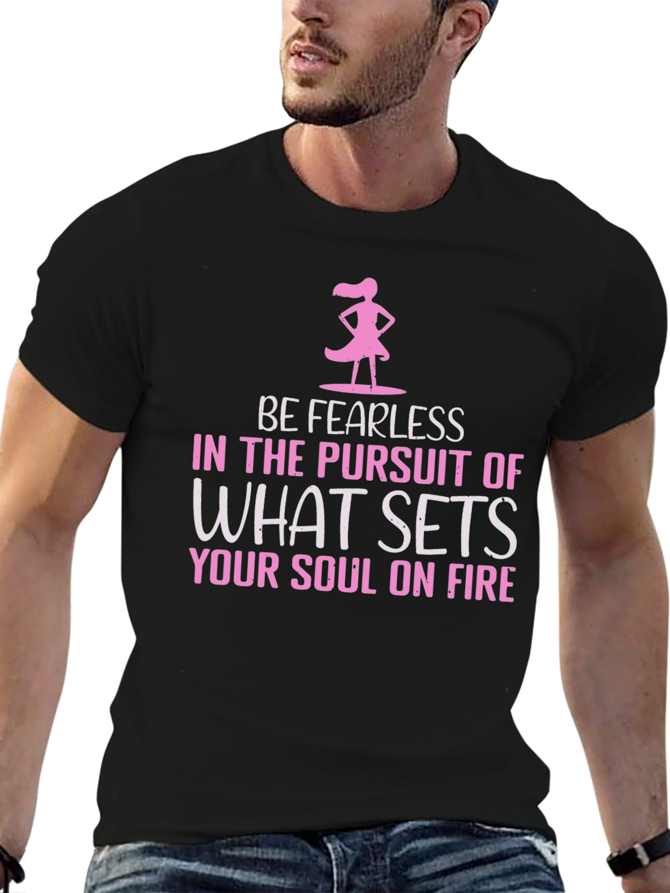 Fearless Soul Fire T-Shirt - Inspirational Graphic Tee