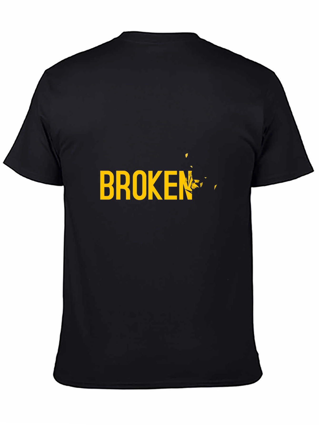 Broken Graphic Black T-Shirt