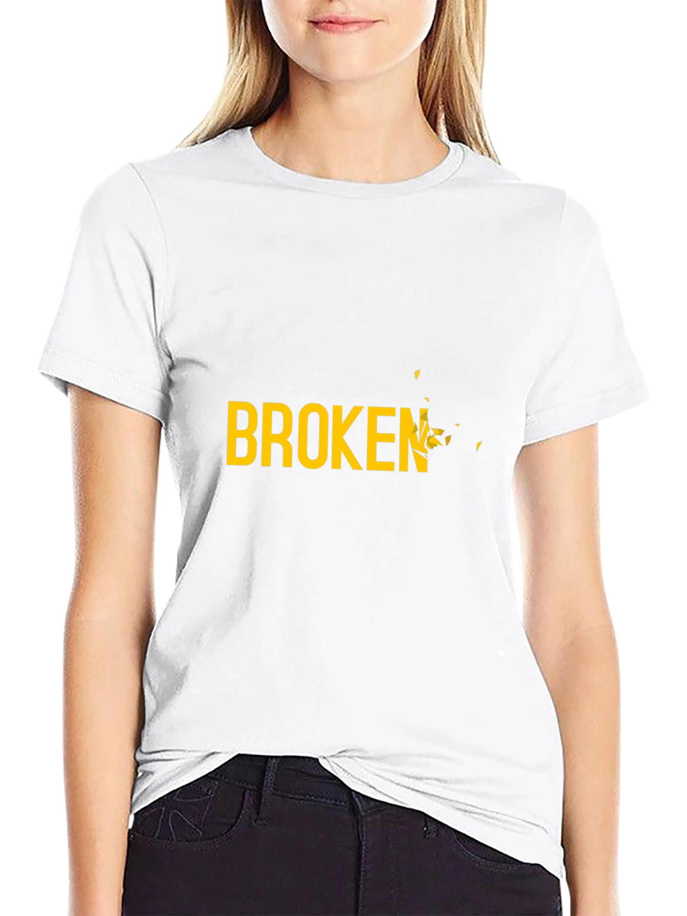 Broken Graphic Black T-Shirt