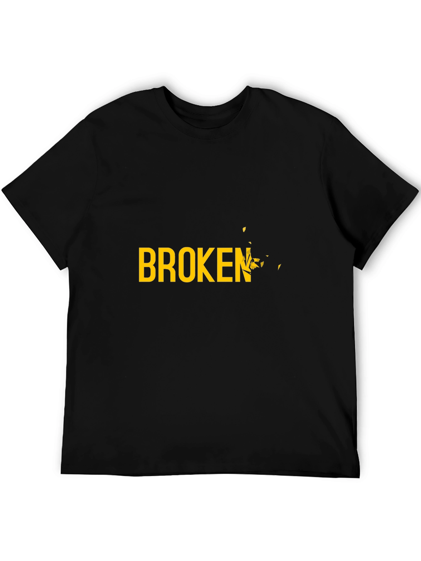 Broken Graphic Black T-Shirt