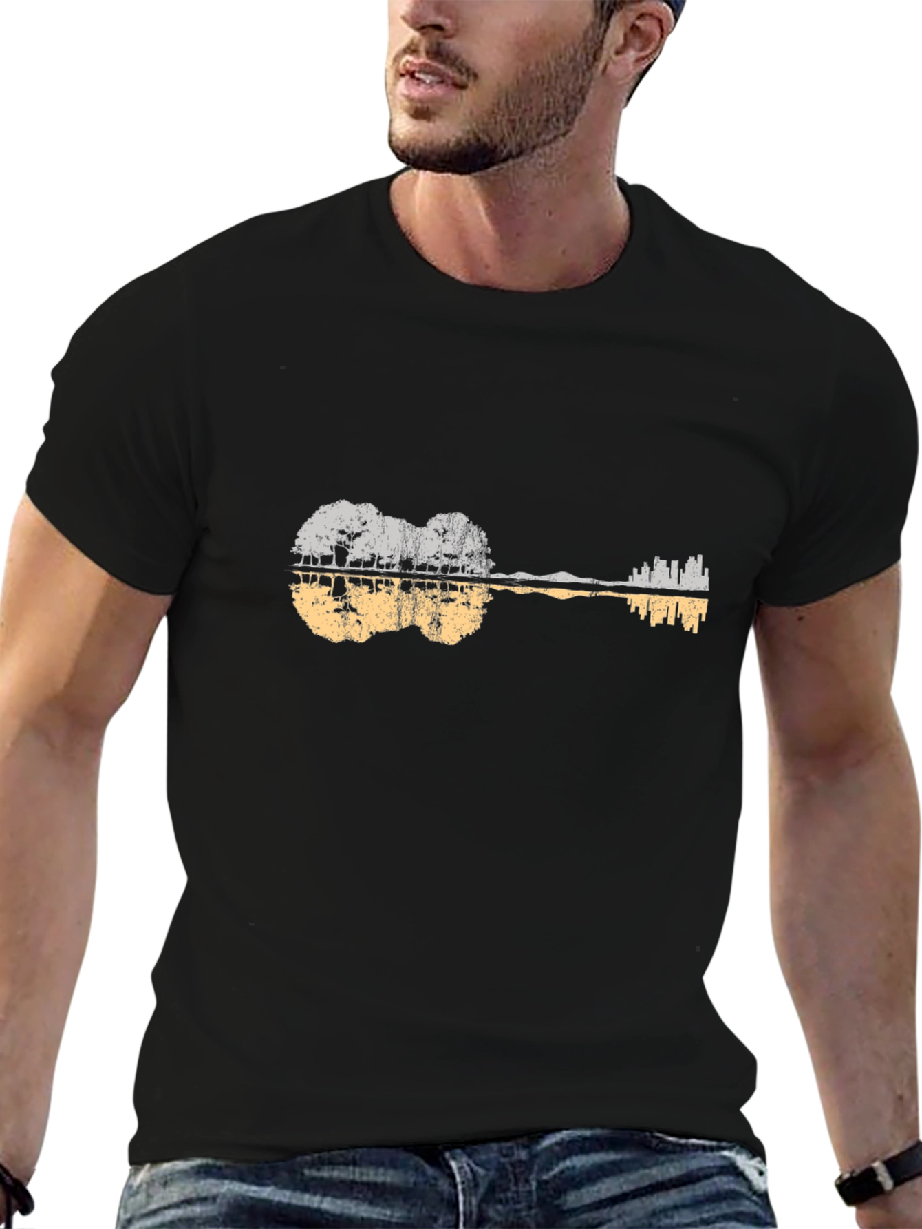 Guitar Landscape Graphic Tee