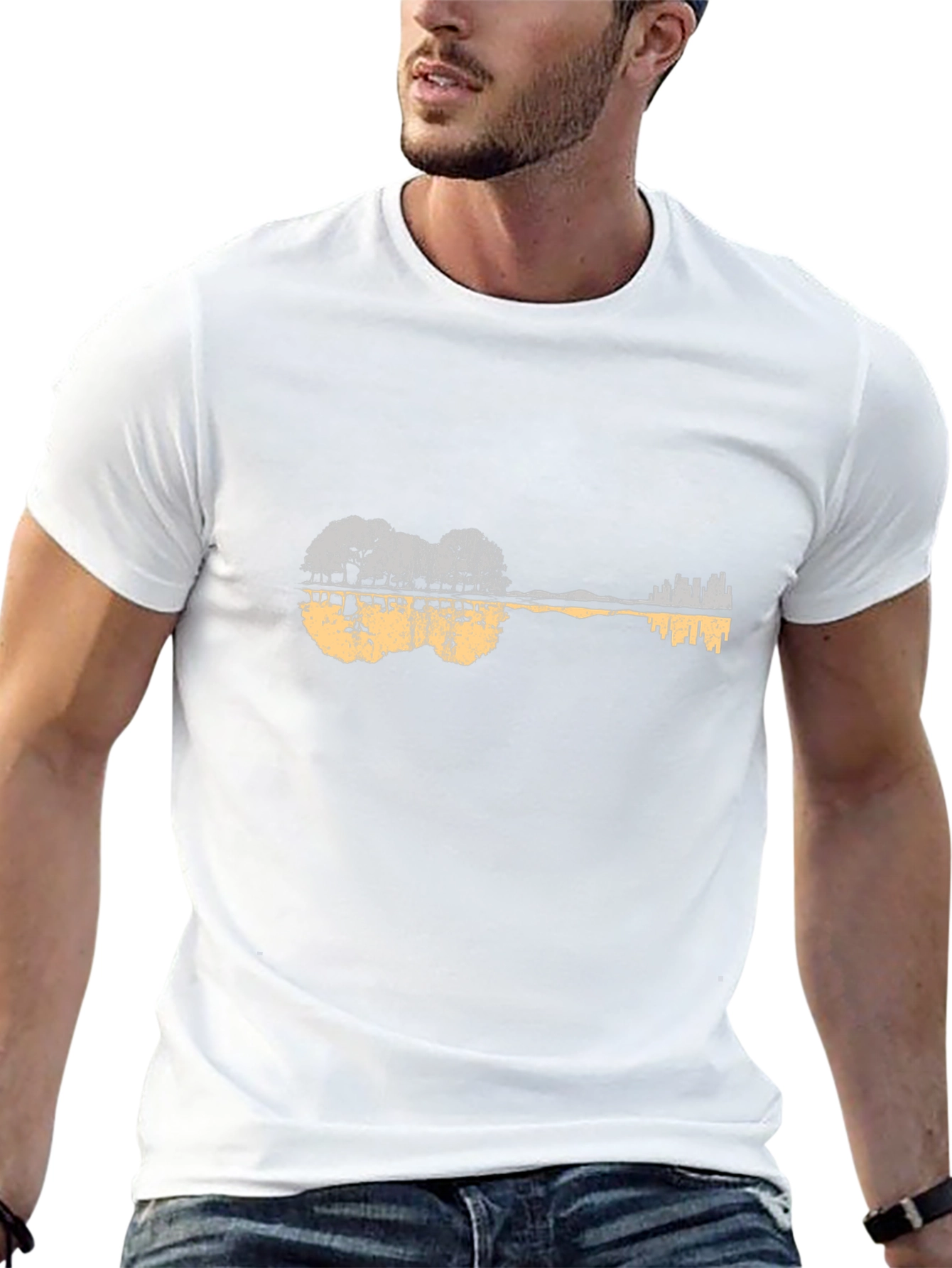 Guitar Landscape Graphic Tee
