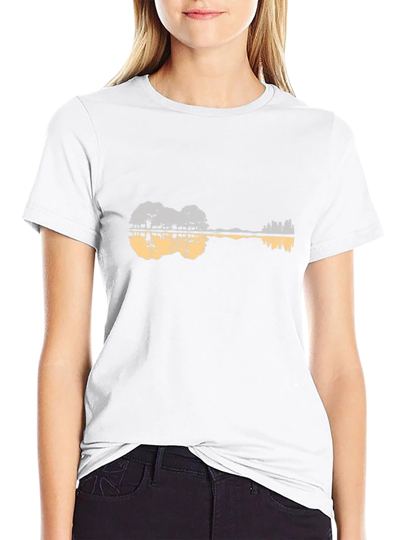 Guitar Landscape Graphic Tee