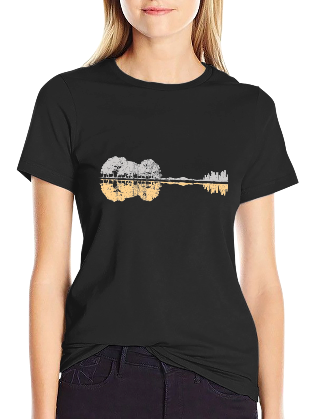 Guitar Landscape Graphic Tee