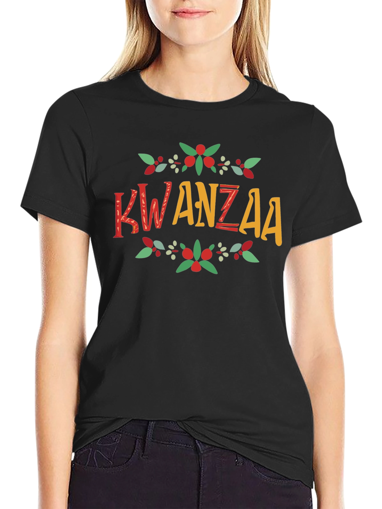 Kwanzaa Graphic Tee - Black