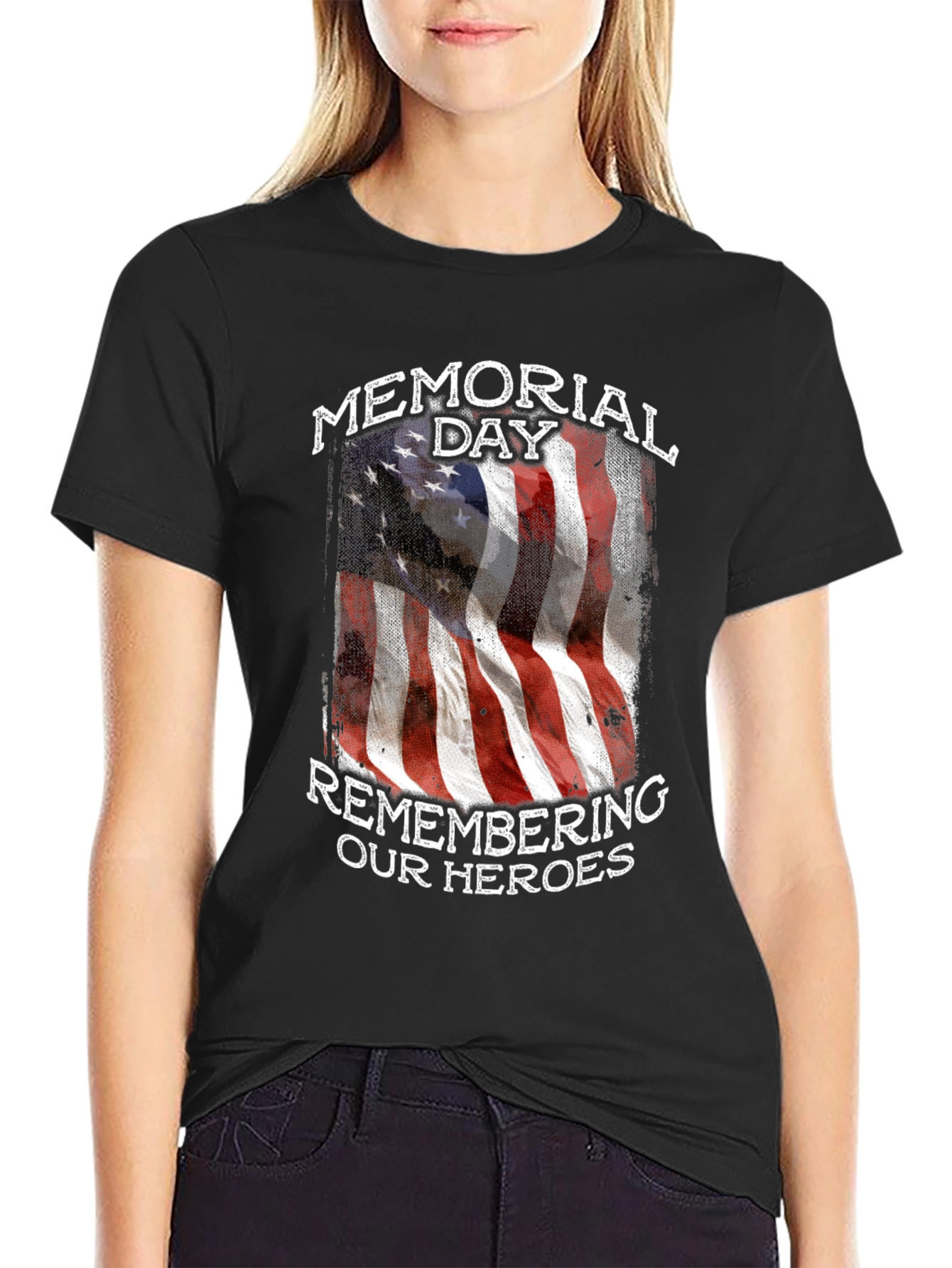 Memorial Day American Flag Graphic Tee