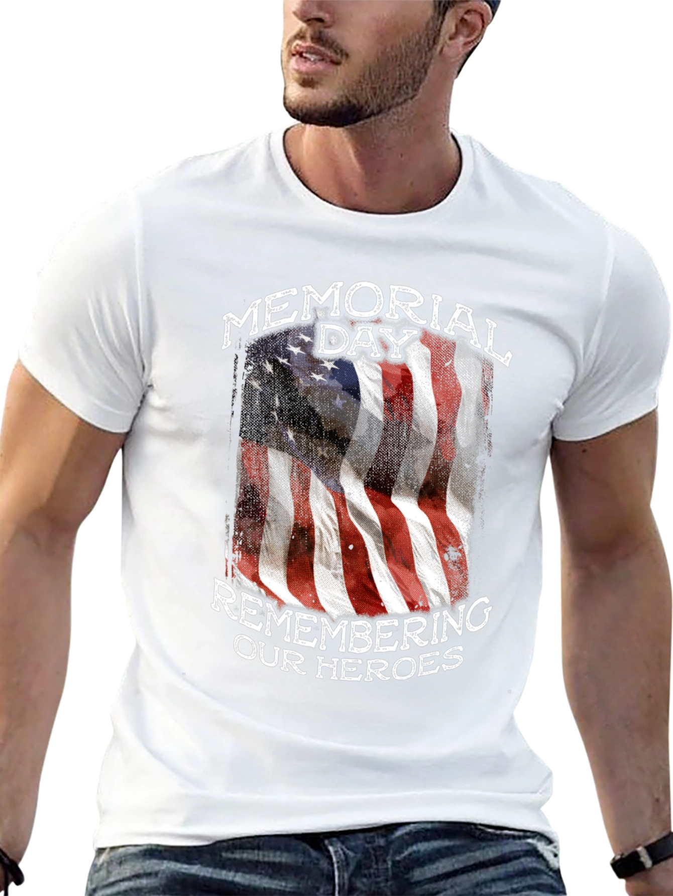 Memorial Day American Flag Graphic Tee