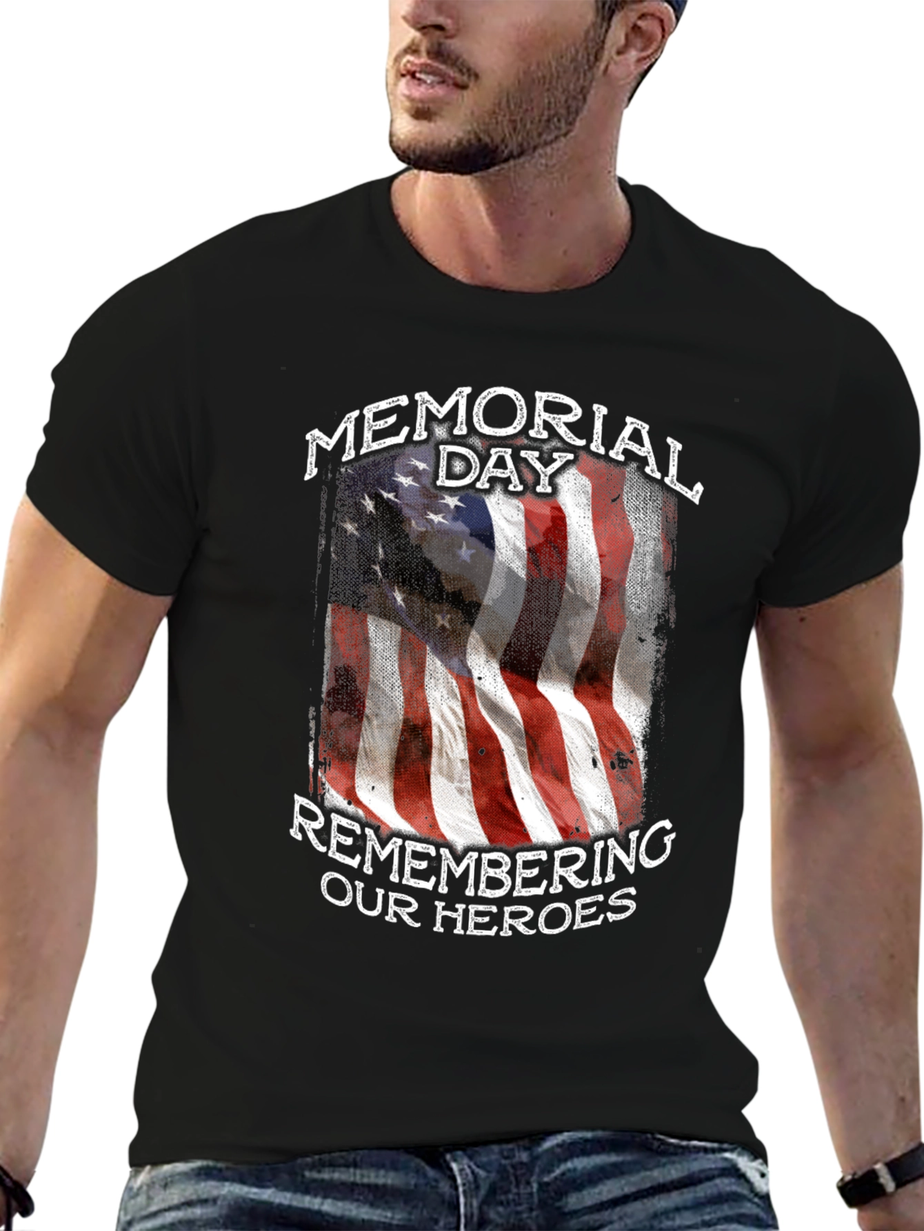 Memorial Day American Flag Graphic Tee