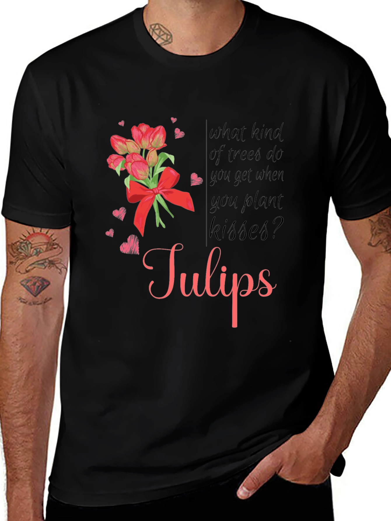 Tulips Kisses Graphic T-Shirt