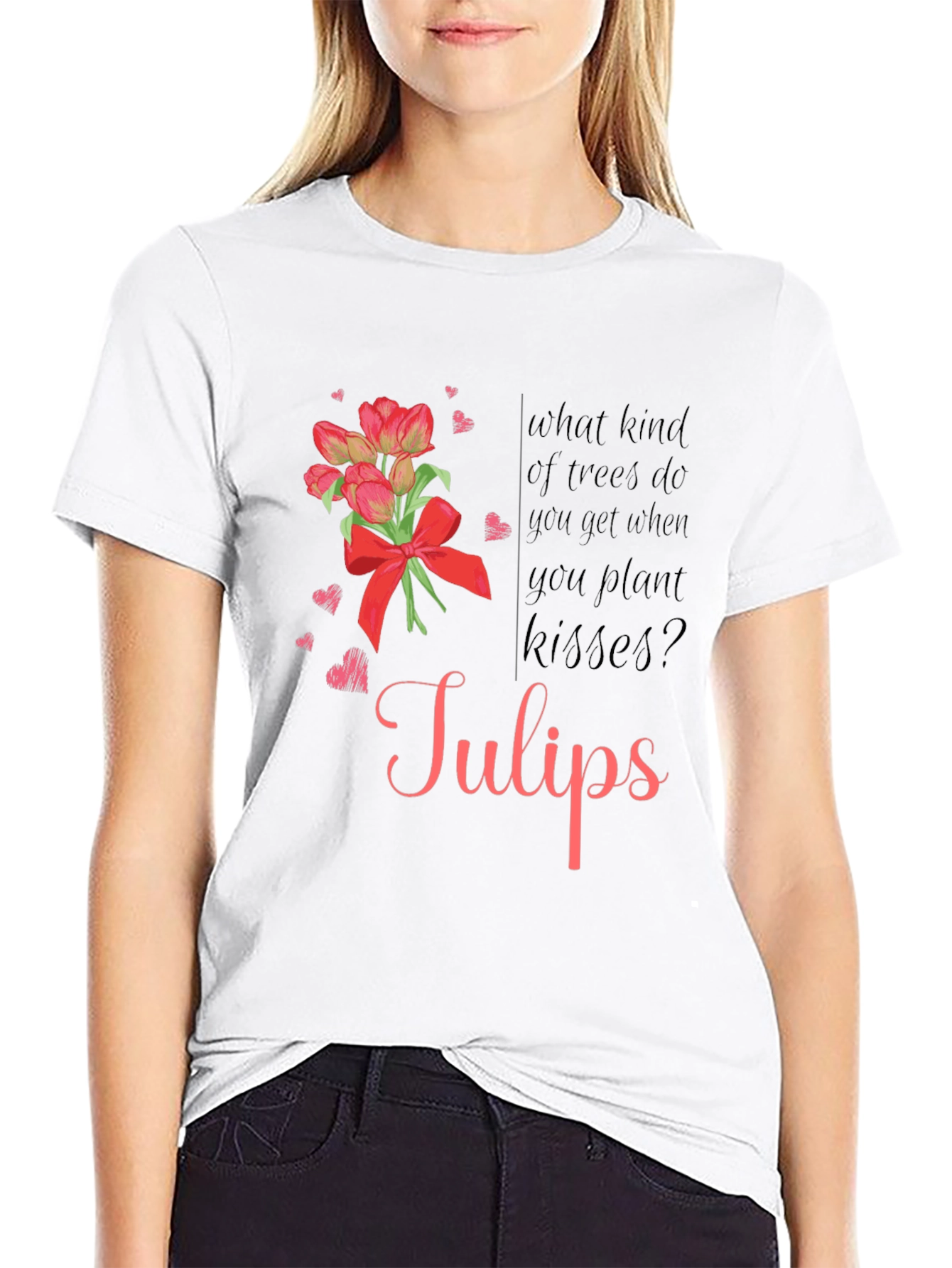 Tulips Kisses Graphic T-Shirt