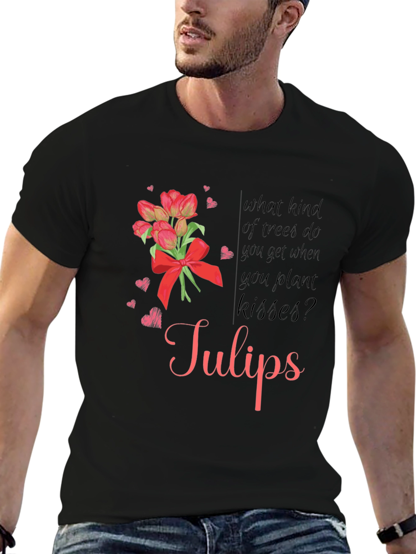 Tulips Kisses Graphic T-Shirt
