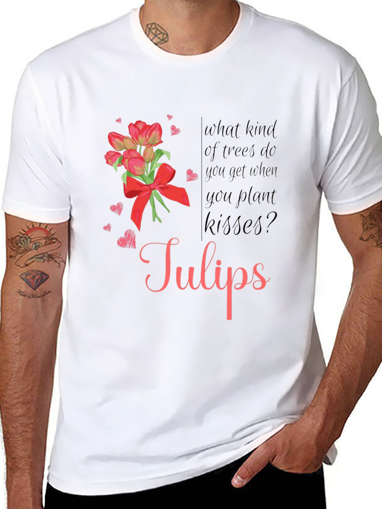 Tulips Kisses Graphic T-Shirt