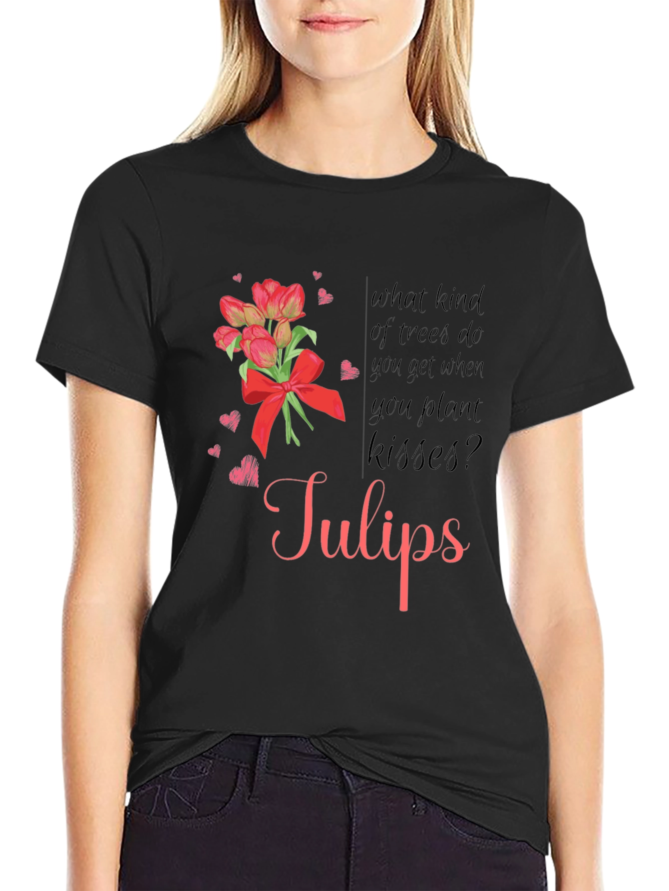 Tulips Kisses Graphic T-Shirt