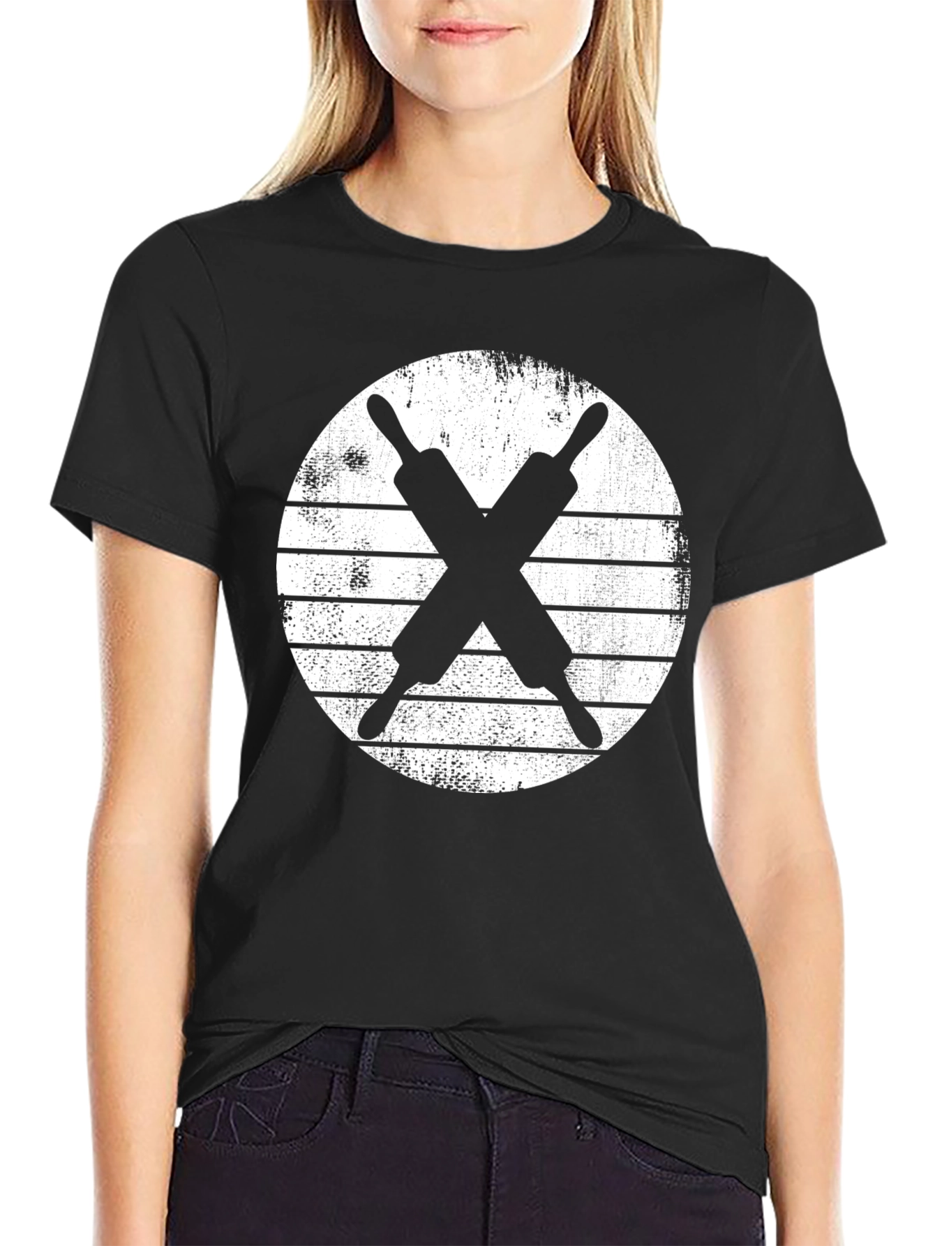 Bakers Rolling Pin Graphic Tee - Black