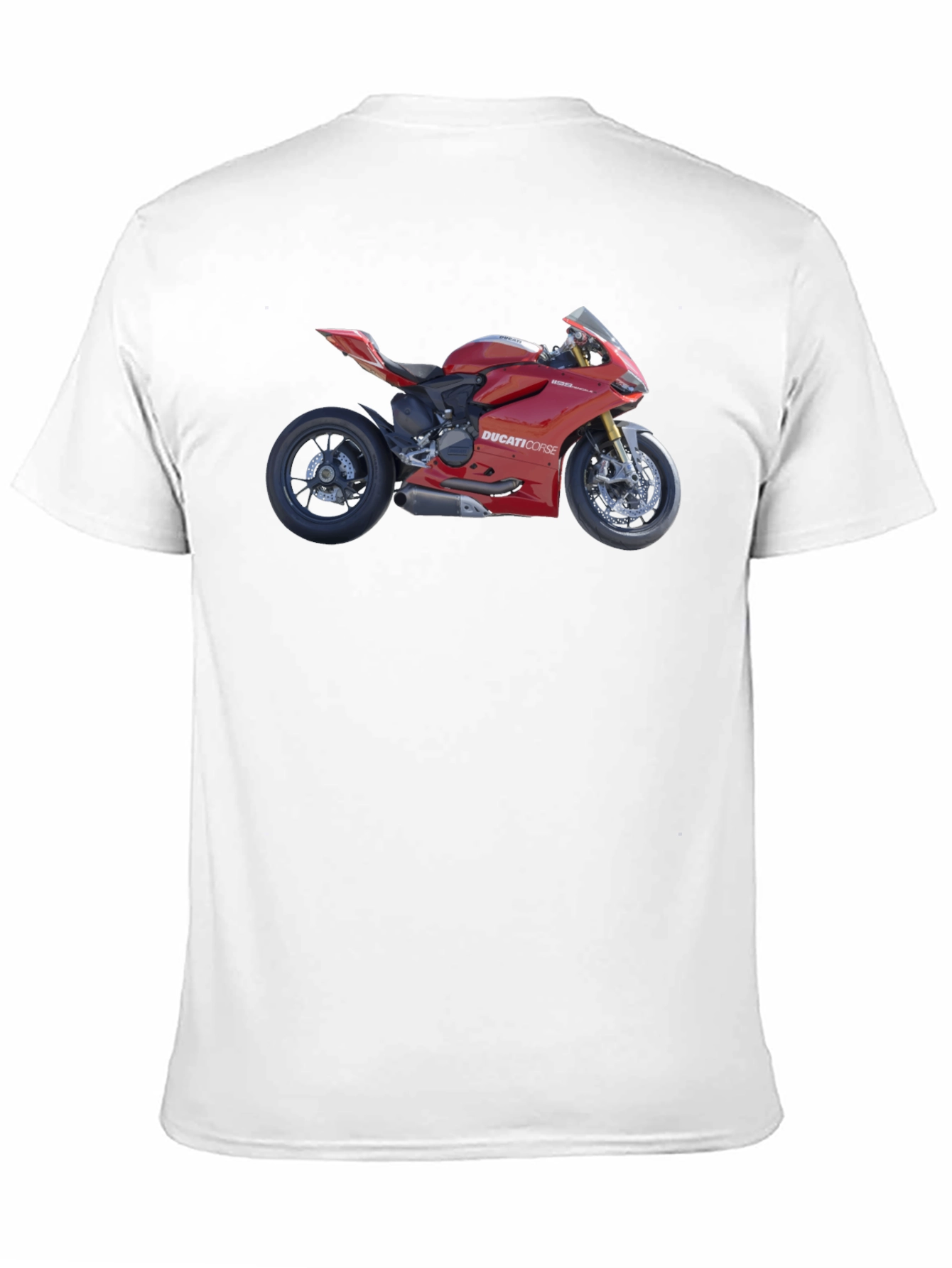 Ducati Motorcycle Graphic Tee - Black Cotton T-Shirt