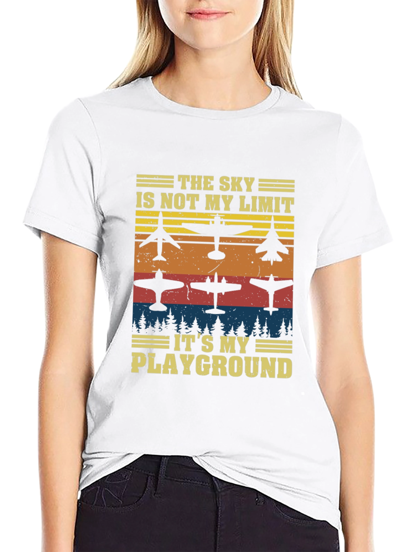 The Sky is My Playground Airplane T-Shirt