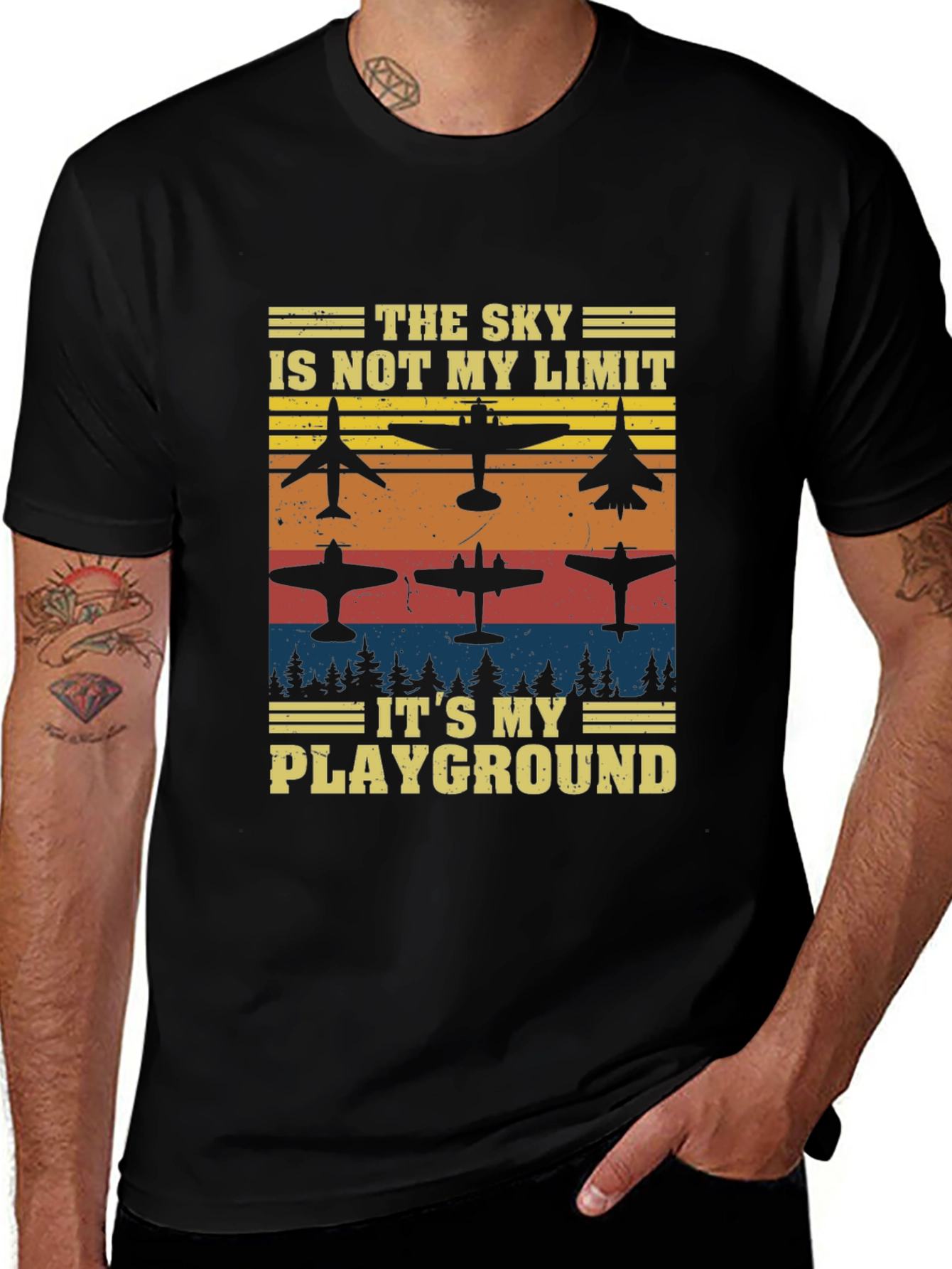 The Sky is My Playground Airplane T-Shirt